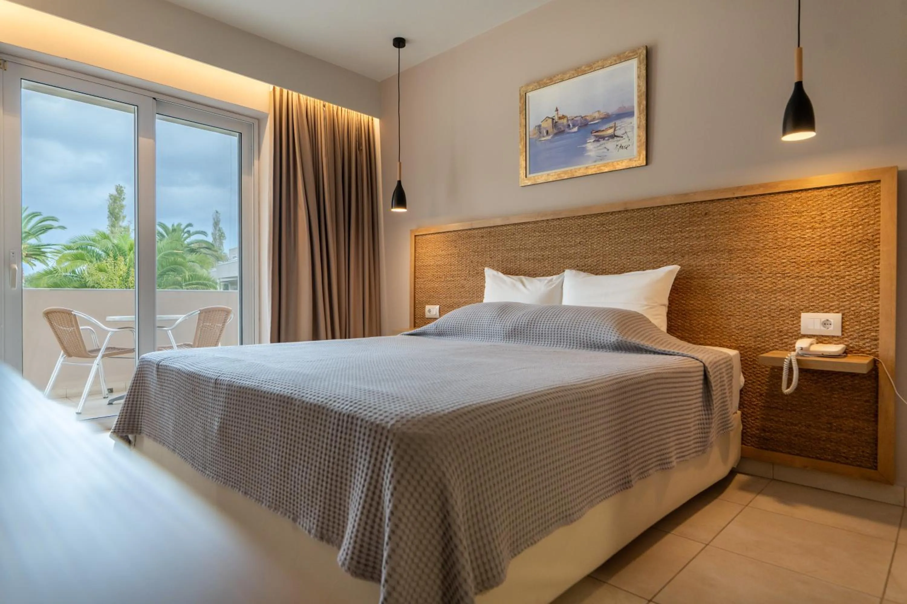 Bed in Hotel Esperia