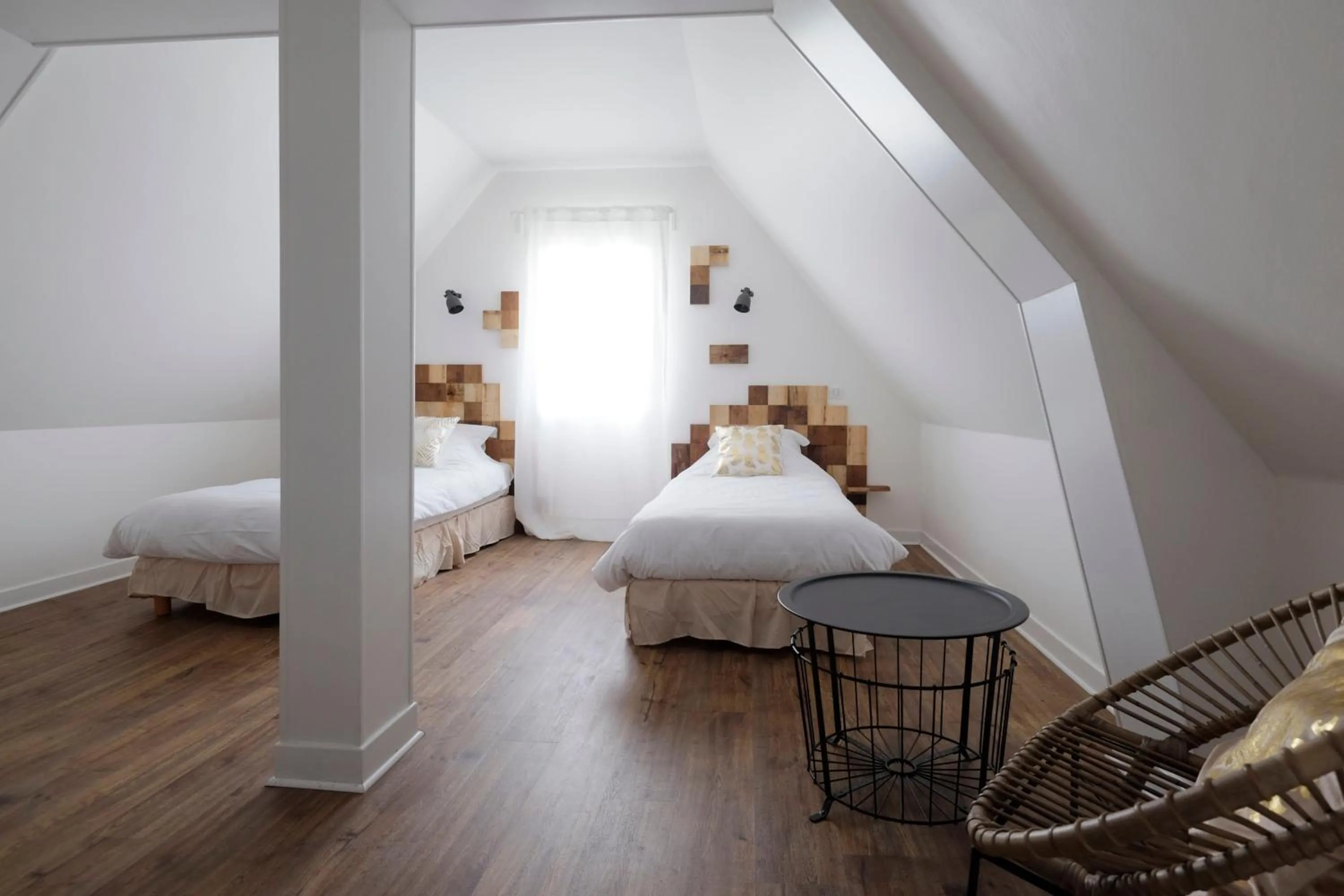 Bed in Logis Hotel Le Relais du Teulet