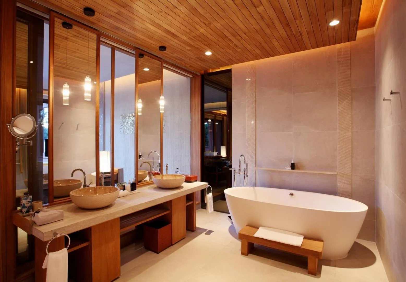 Bathroom in Sri Panwa Phuket Luxury Pool Villa Hotel - SHA Plus
