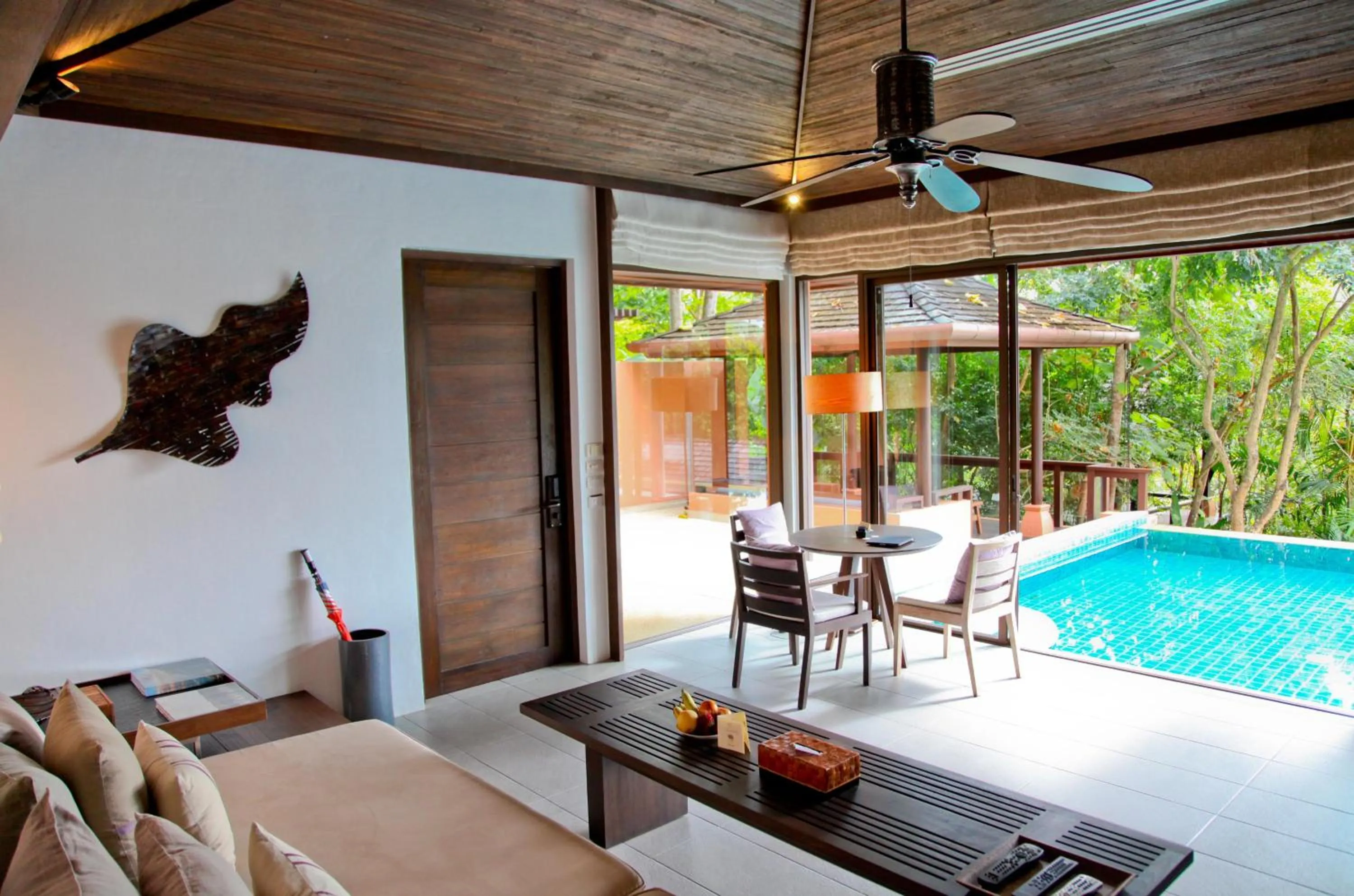 Living room in Sri Panwa Phuket Luxury Pool Villa Hotel - SHA Plus