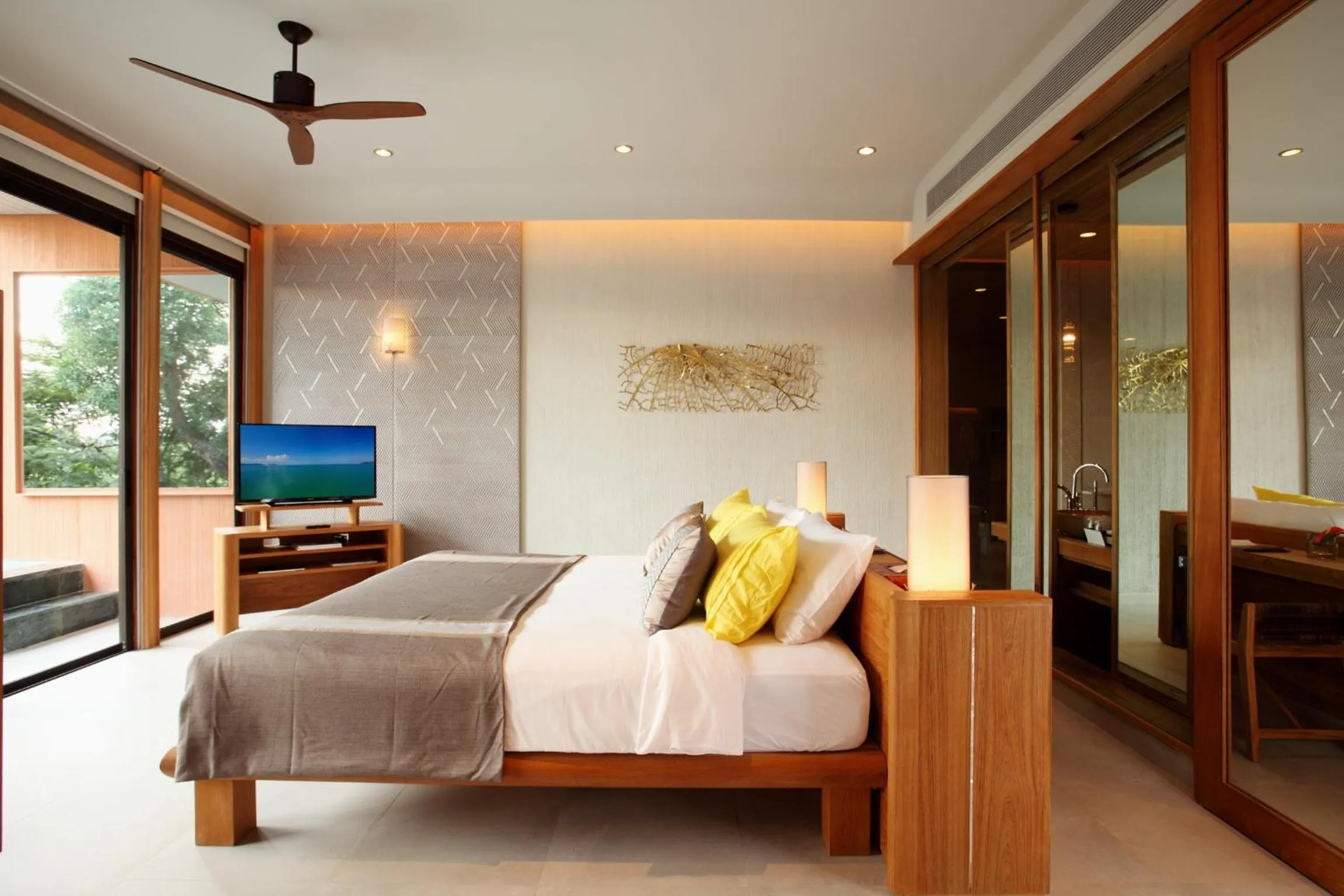 Bed in Sri Panwa Phuket Luxury Pool Villa Hotel - SHA Plus