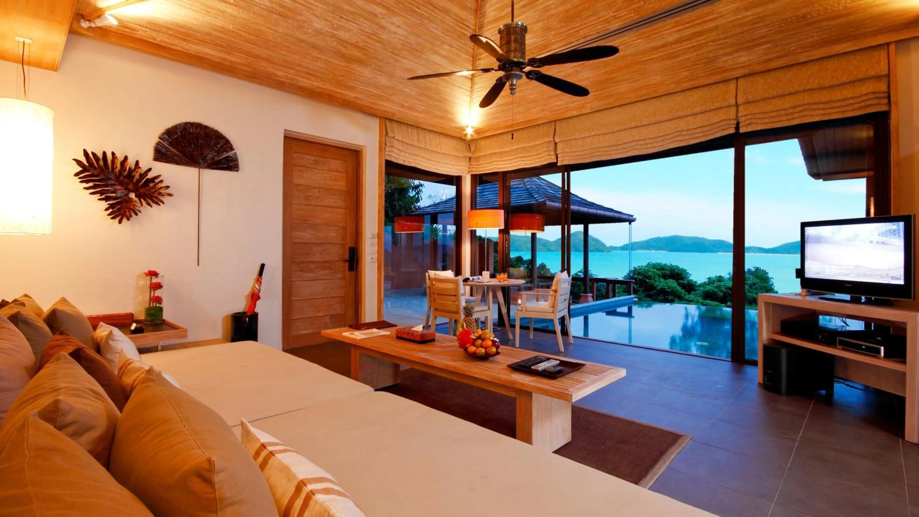 Living room in Sri Panwa Phuket Luxury Pool Villa Hotel - SHA Plus