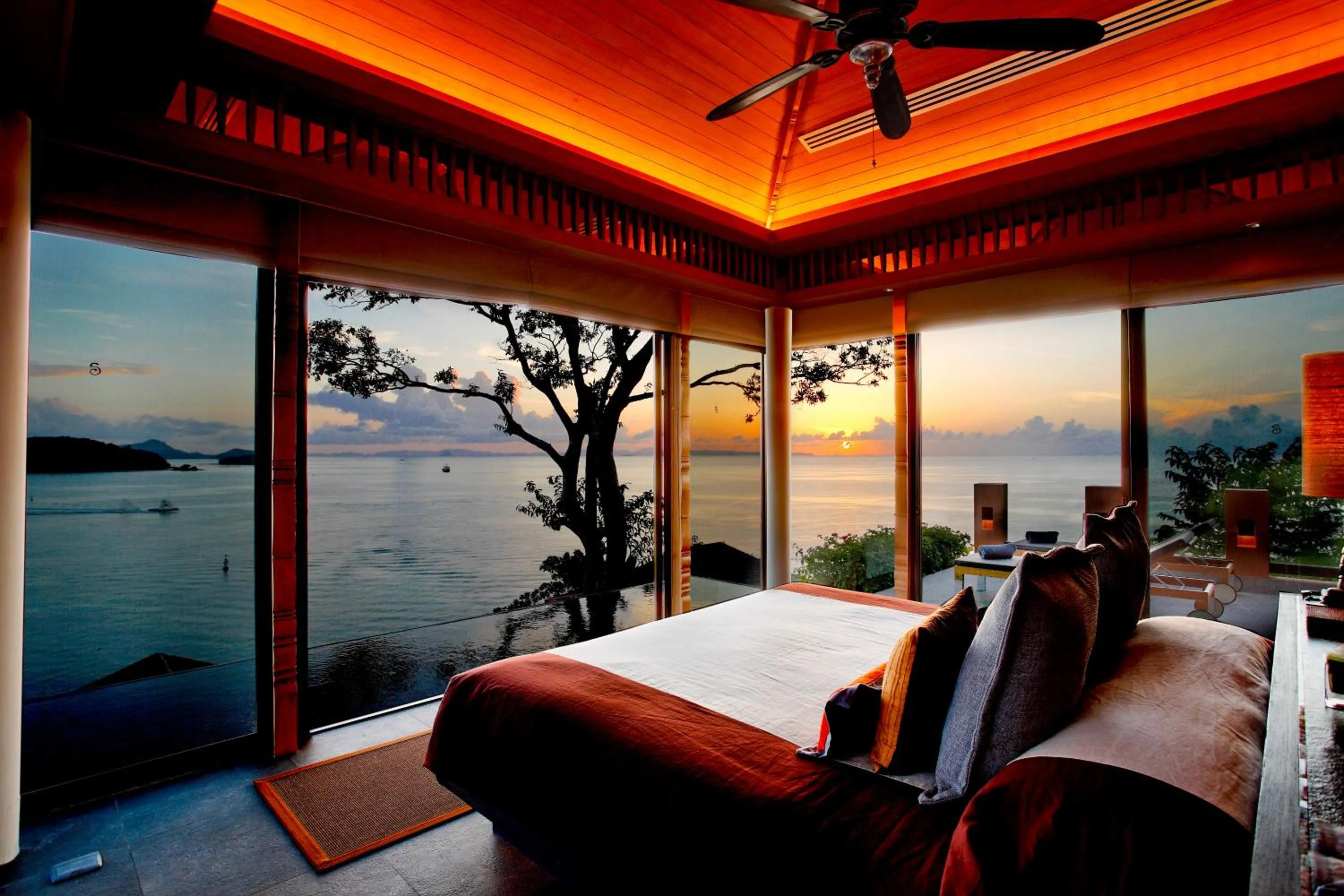 Bed in Sri Panwa Phuket Luxury Pool Villa Hotel - SHA Plus