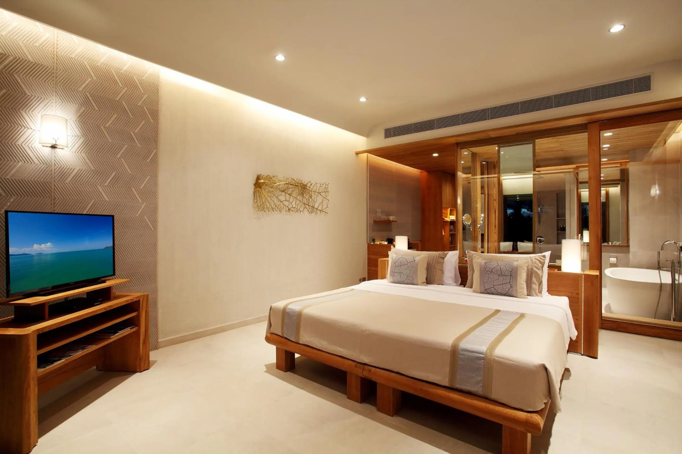 Bed in Sri Panwa Phuket Luxury Pool Villa Hotel - SHA Plus