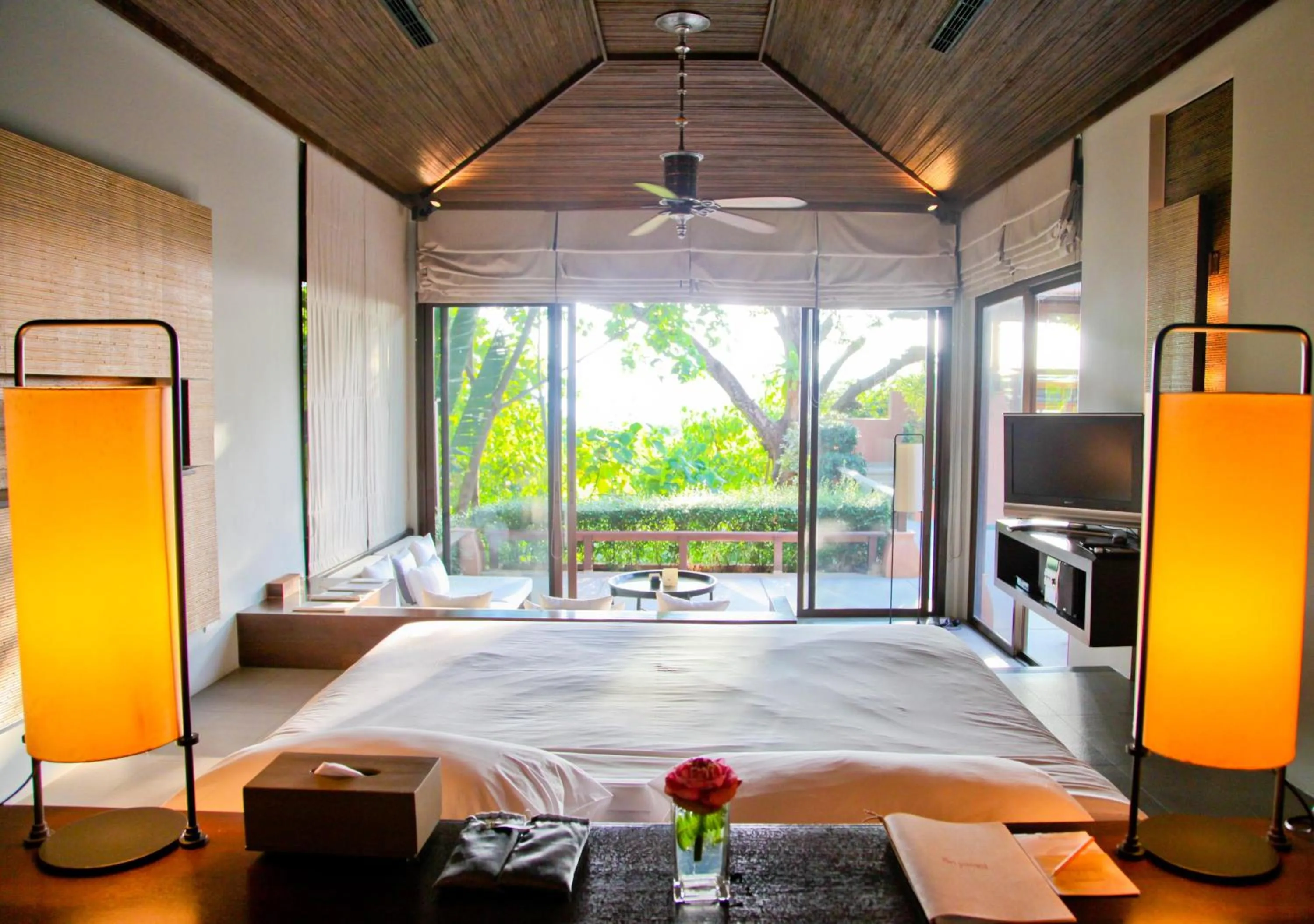 Bed in Sri Panwa Phuket Luxury Pool Villa Hotel - SHA Plus