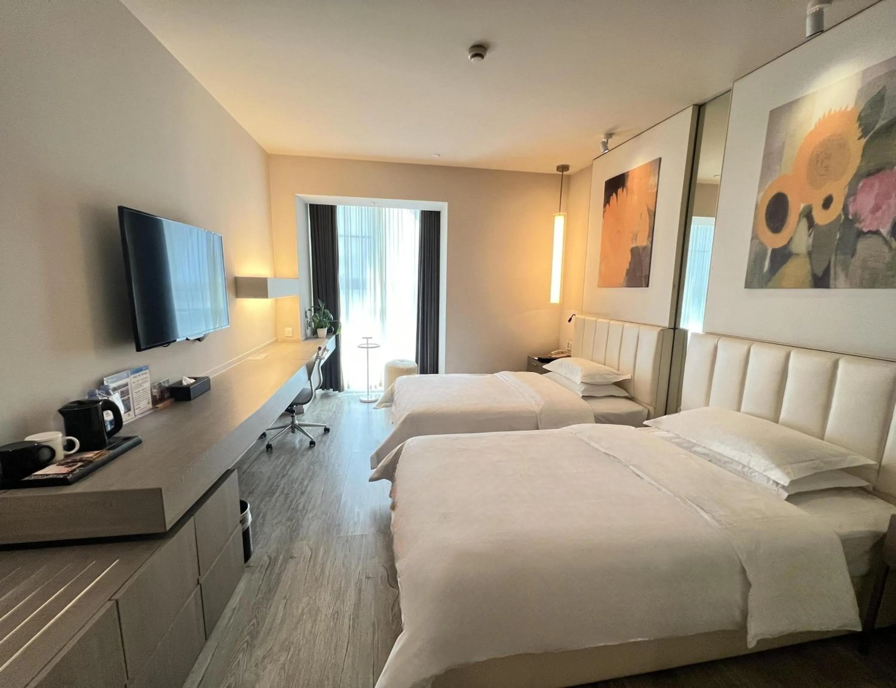 Bed in Jinjiang Metropolo Hotel Hangzhou East Railway Station