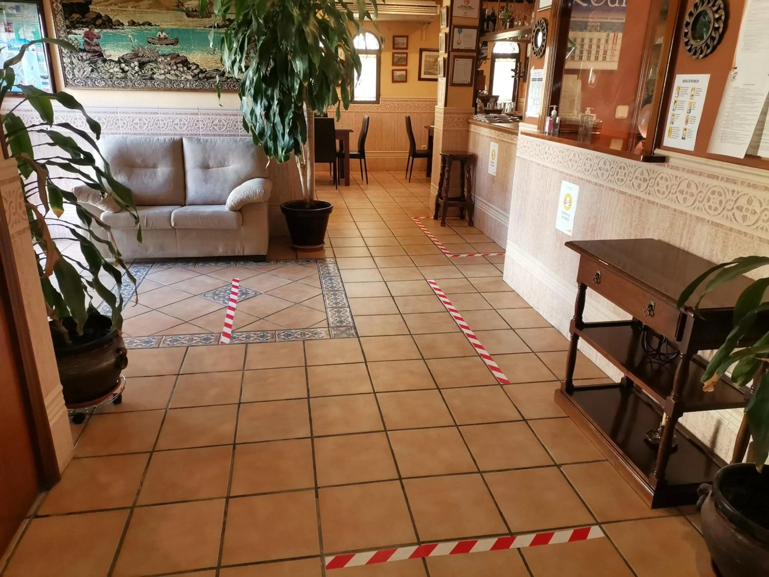 Lobby or reception in Hotel Riavela