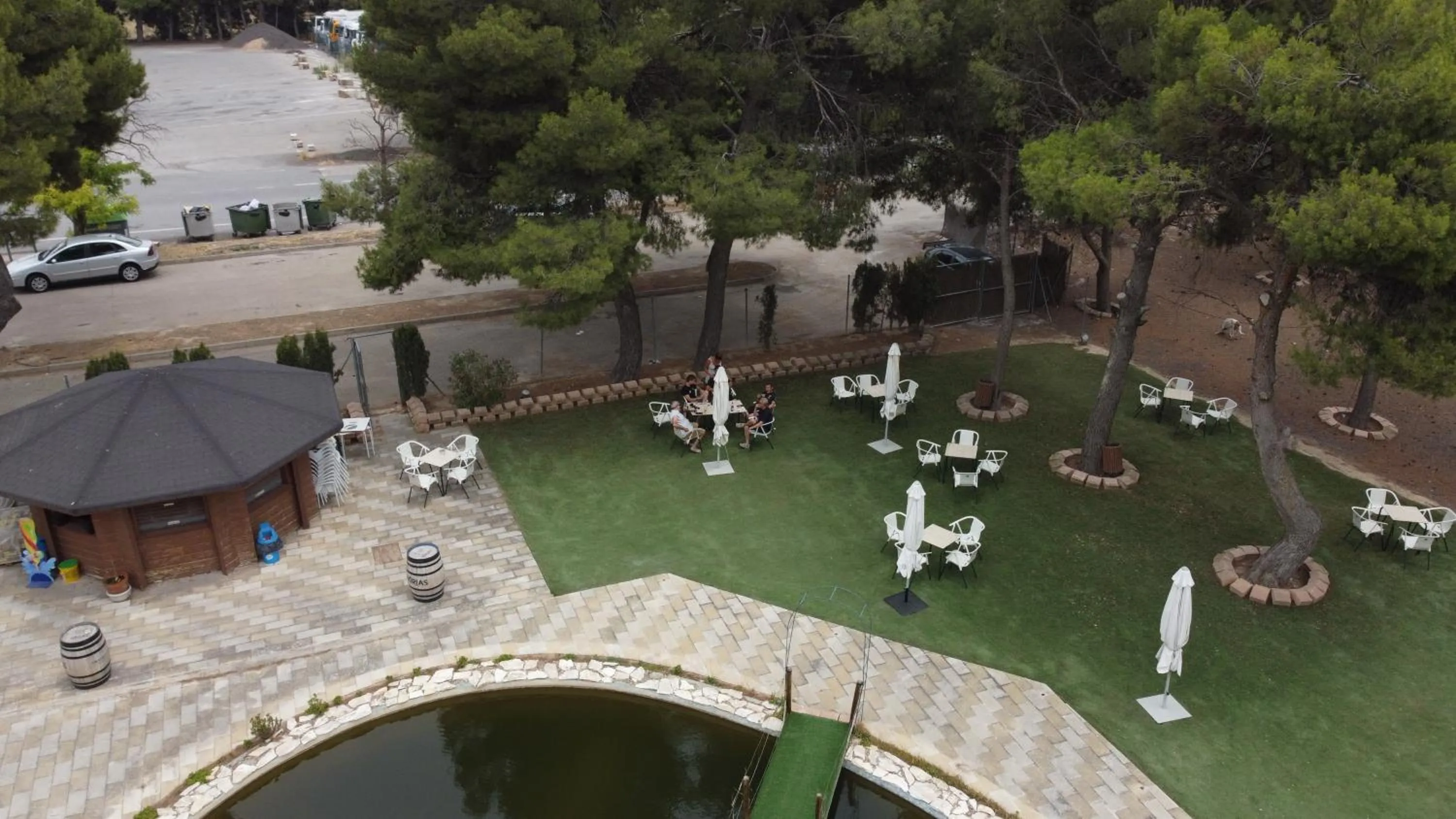 Garden view in Hotel El Cisne