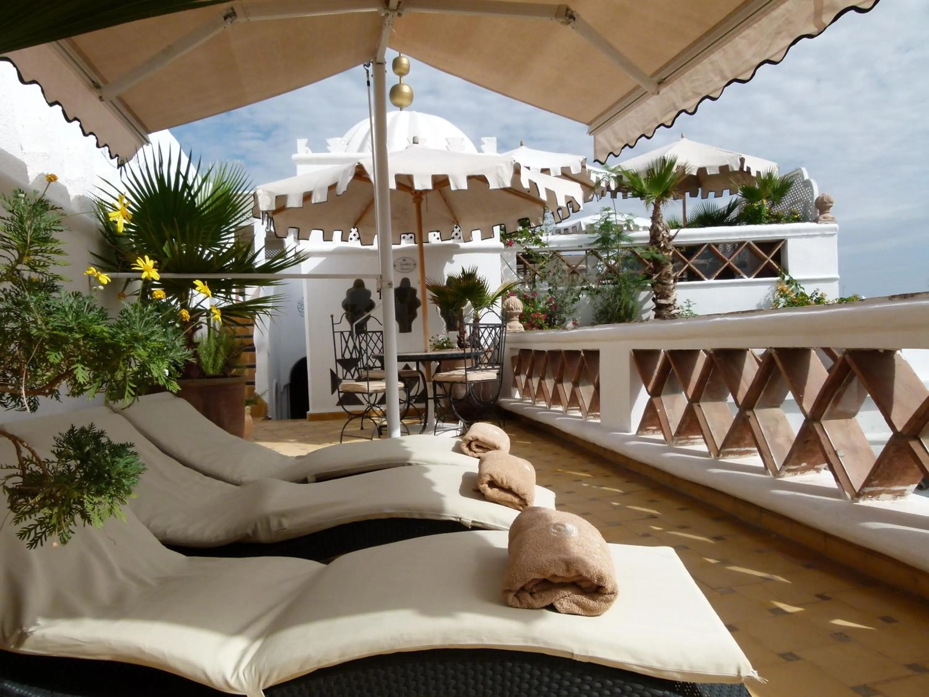 Balcony/Terrace in Riad Palais Des Princesses & Spa