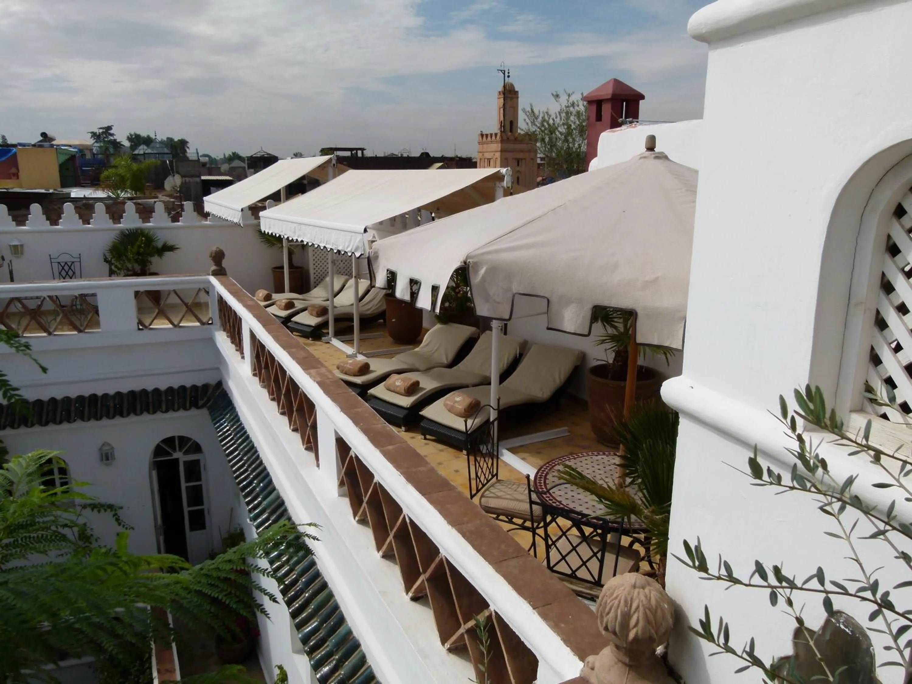 Balcony/Terrace in Riad Palais Des Princesses & Spa