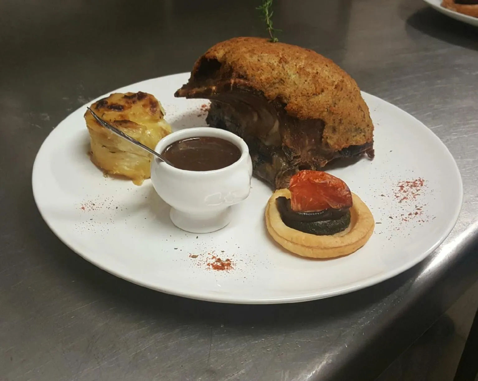 Food close-up in L'Auberge de Teissières