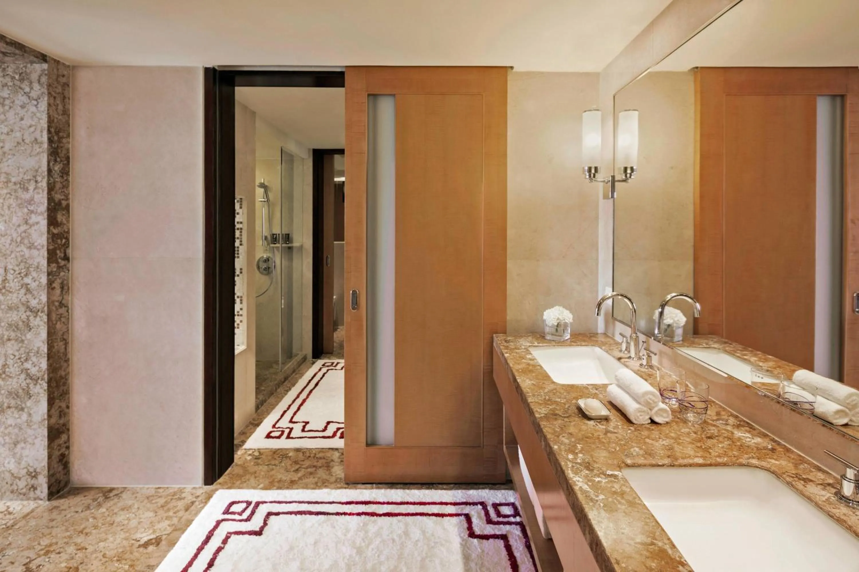 Bathroom, Bed in The Portman Ritz-Carlton Shanghai