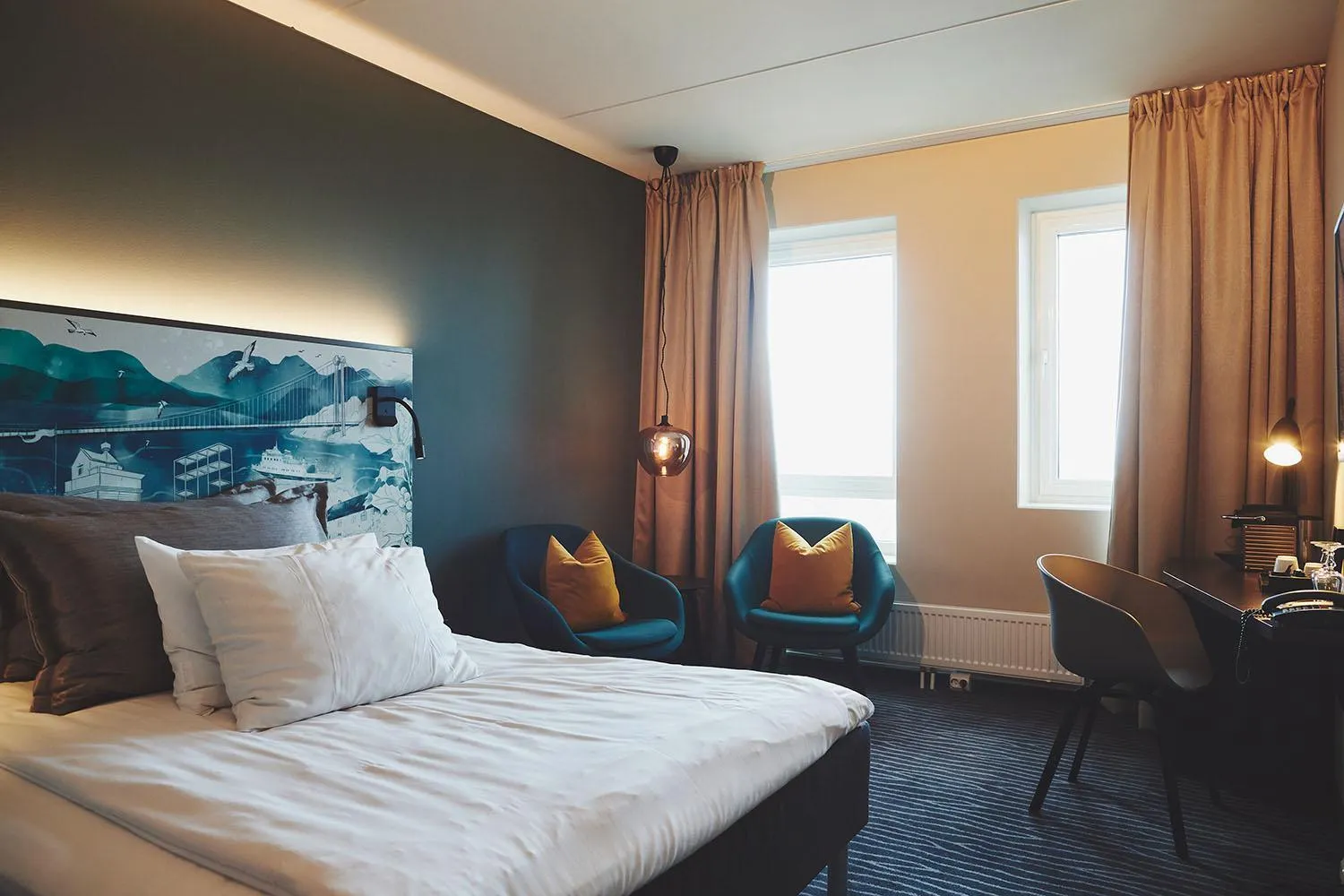 Bedroom, Bed in Stord Hotel