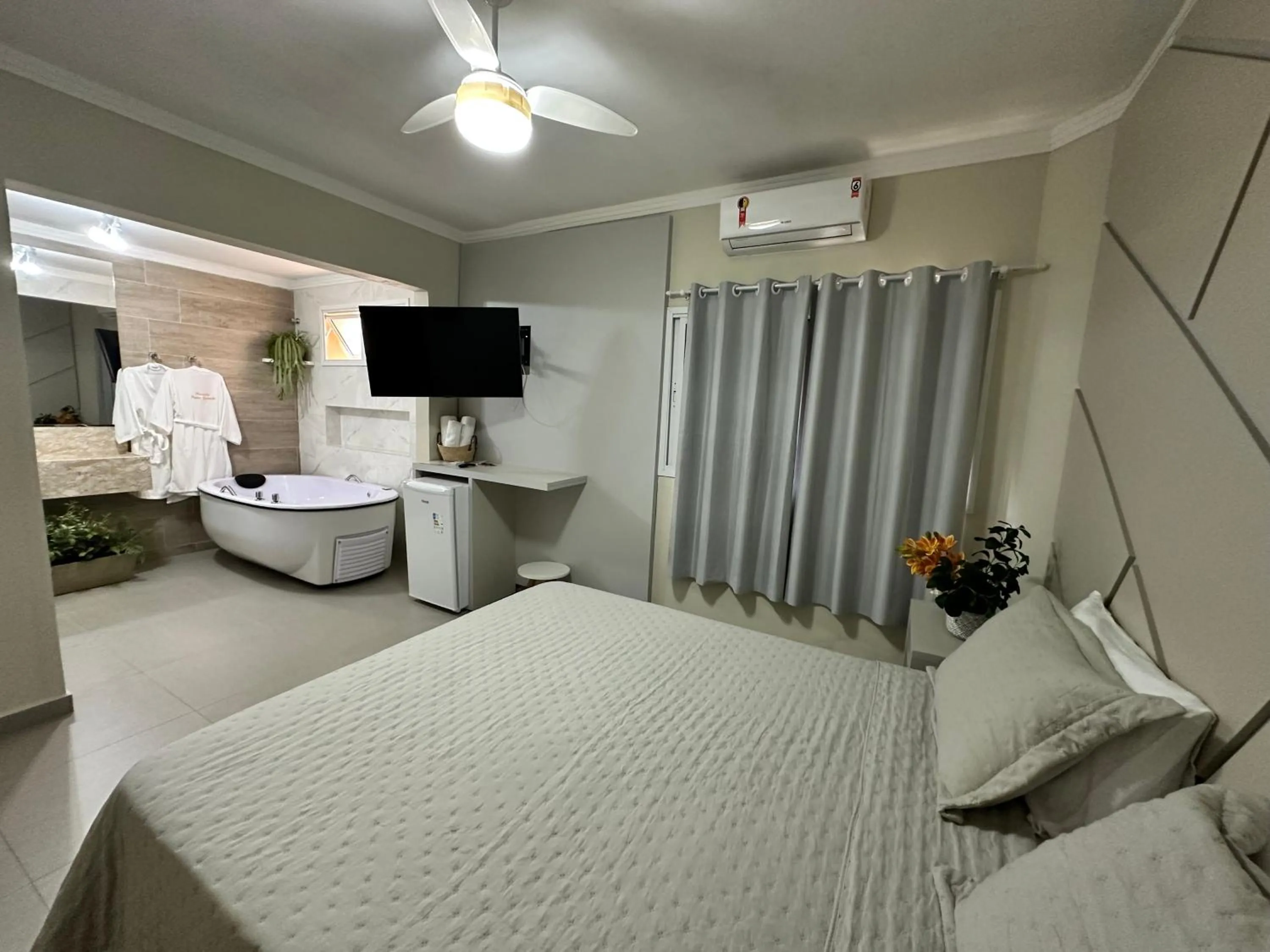 Bed in Pousada Praia Grande