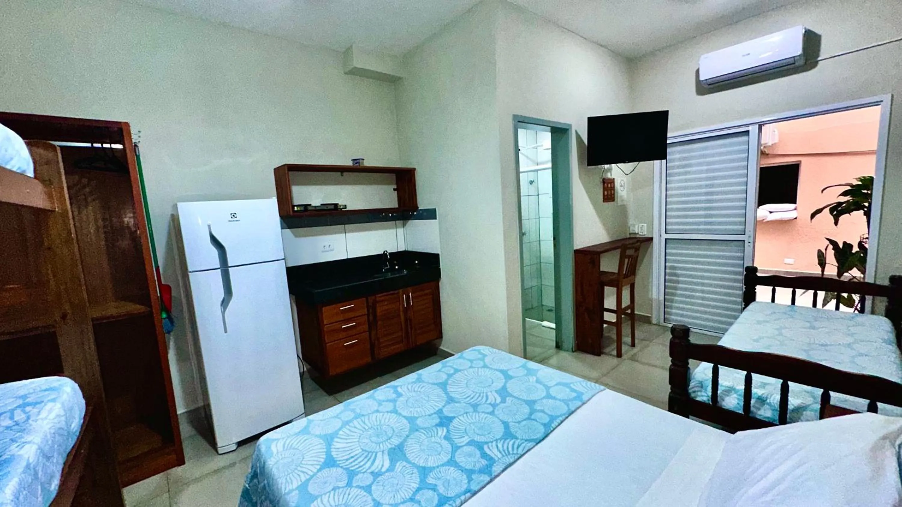 Bed in Pousada Praia Grande