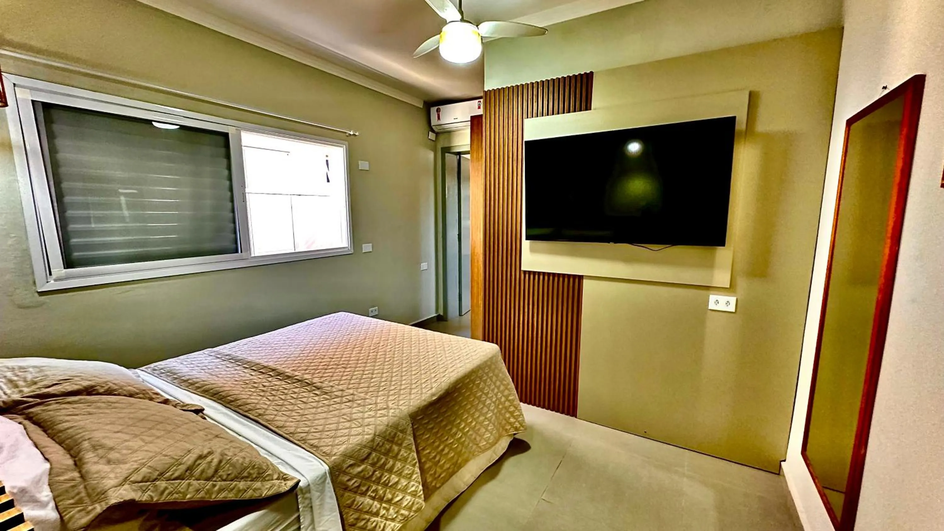 Bed in Pousada Praia Grande