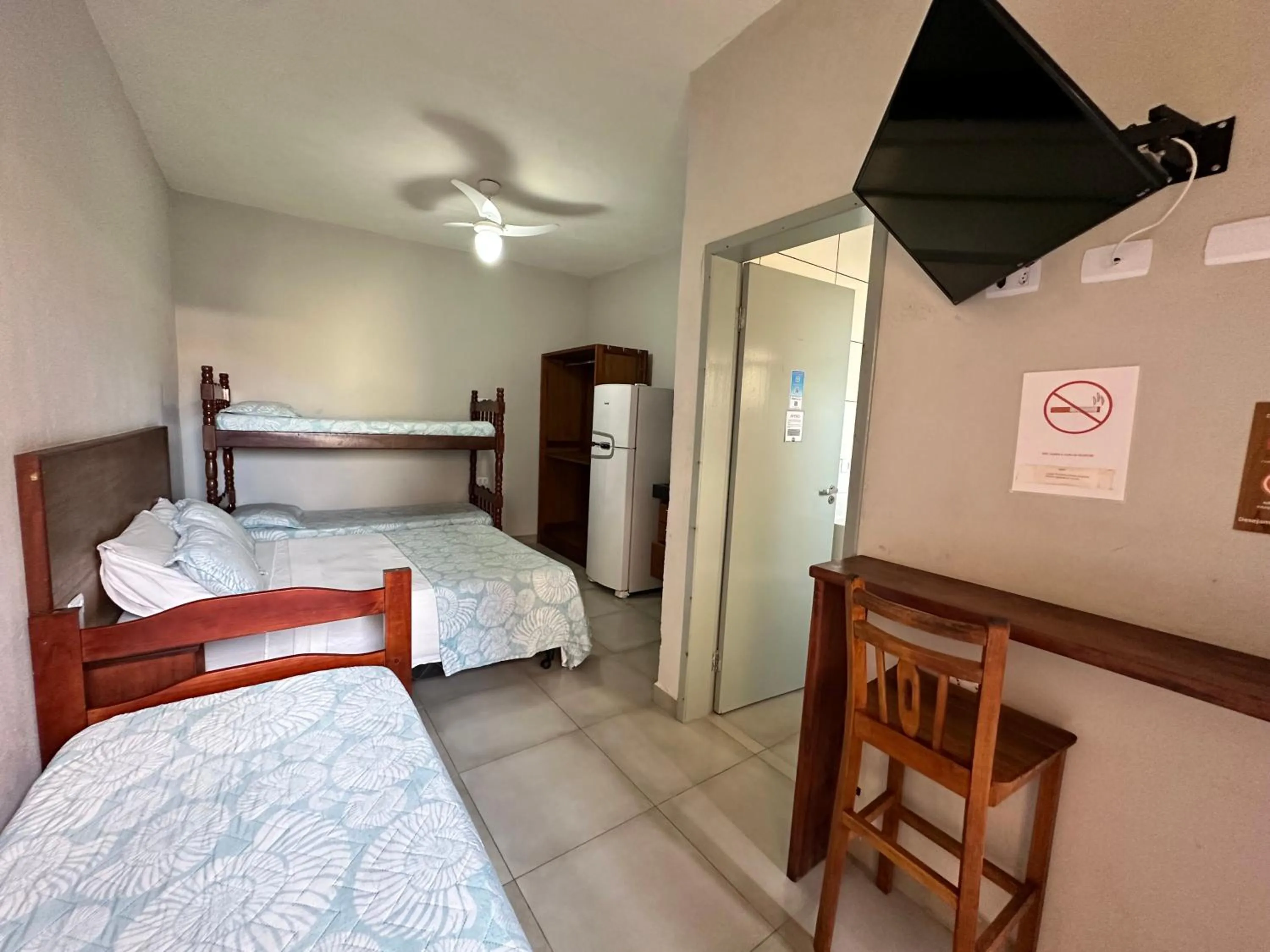 Bed in Pousada Praia Grande