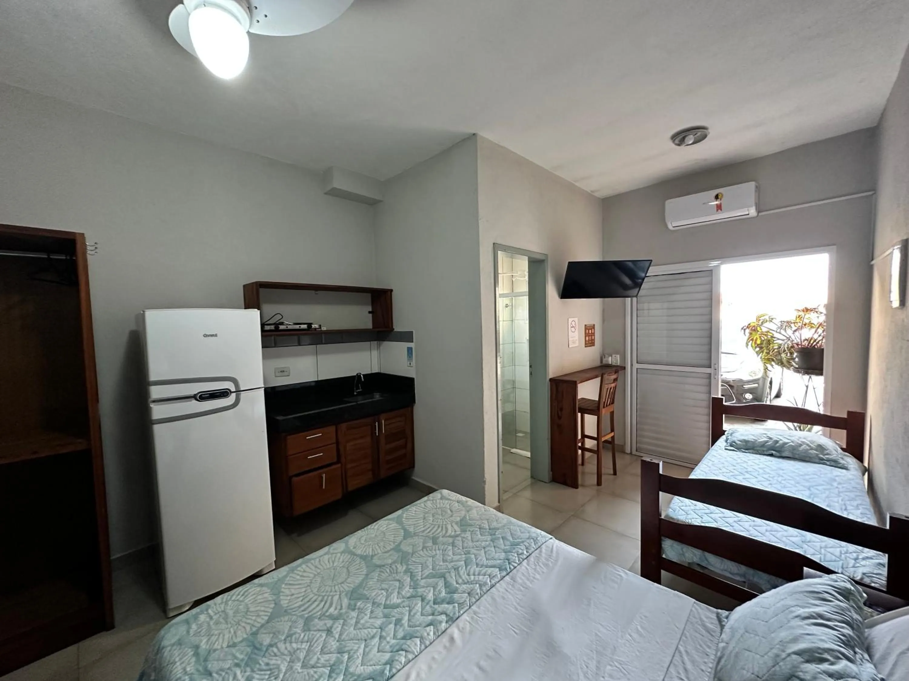 Bed in Pousada Praia Grande