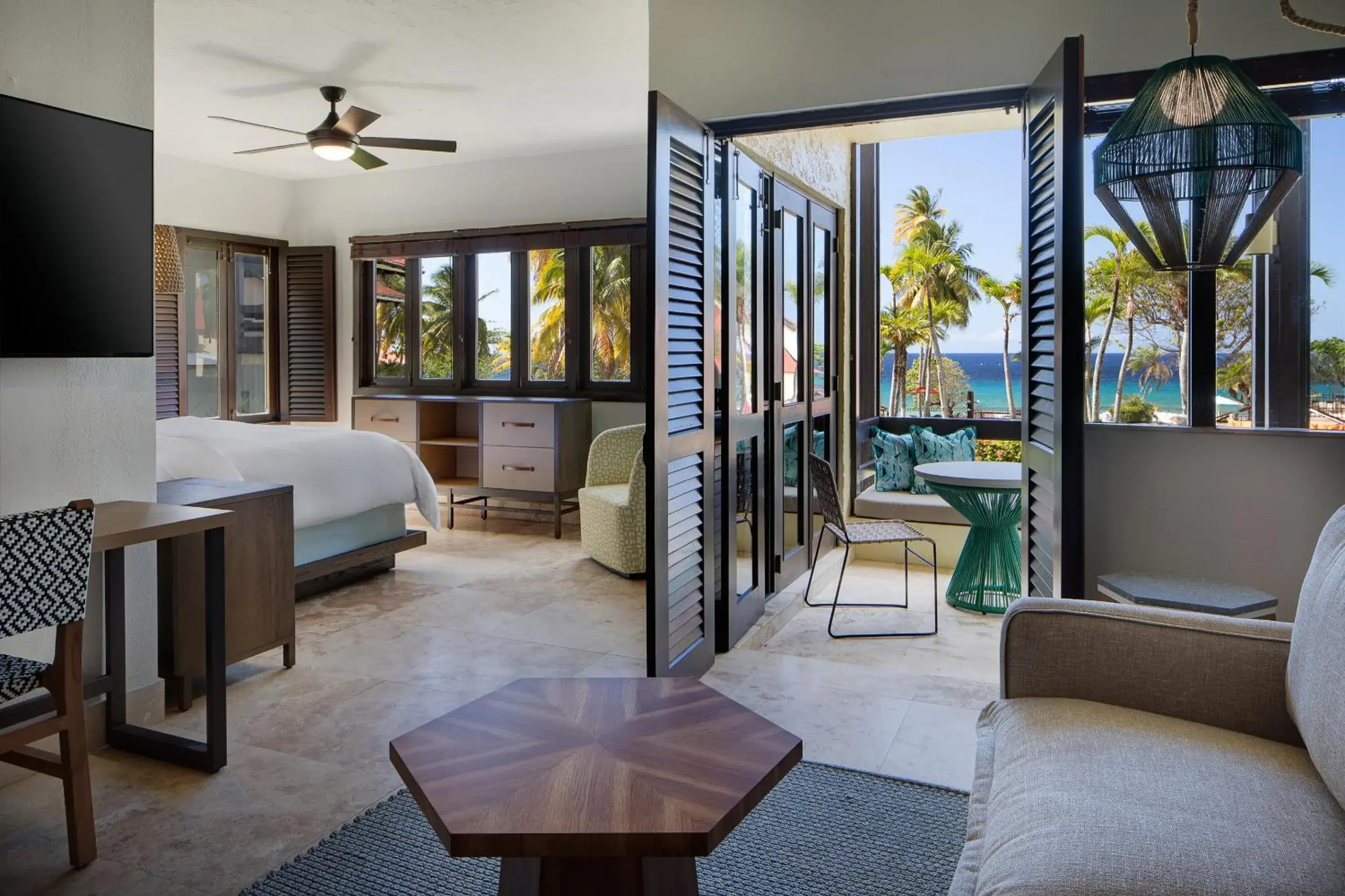 Junior Suite with Two Double Beds with Sofa Bed, Kitchenette and Ocean View in Carambola Beach Resort St. Croix, US Virgin Islands Junior Suite with Two Double Beds with Sofa Bed, Kitchenette and Ocean View in Carambola Beach Resort St. Croix, US Virgin Islands