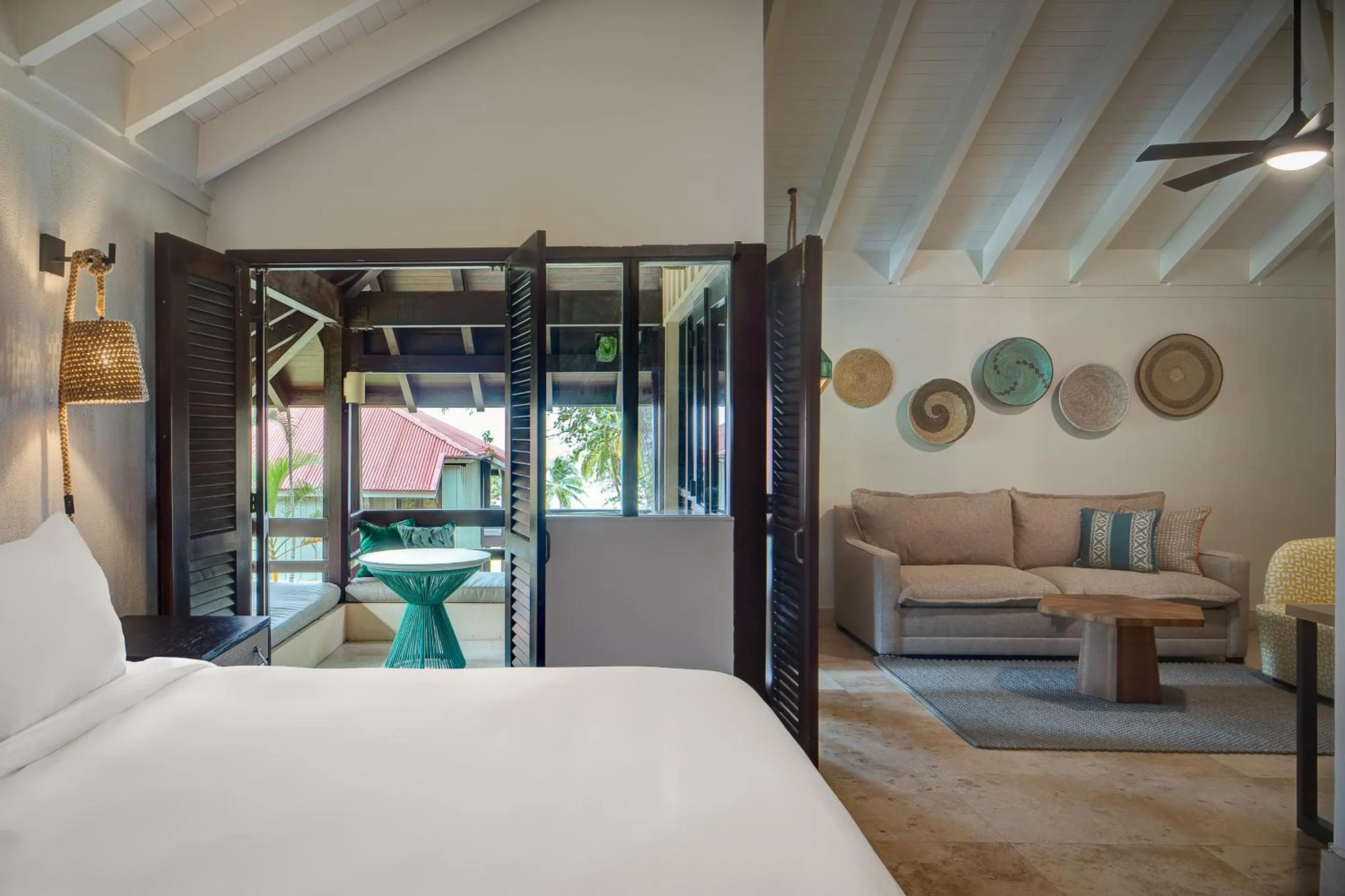Living room, Bed in Carambola Beach Resort St. Croix, US Virgin Islands