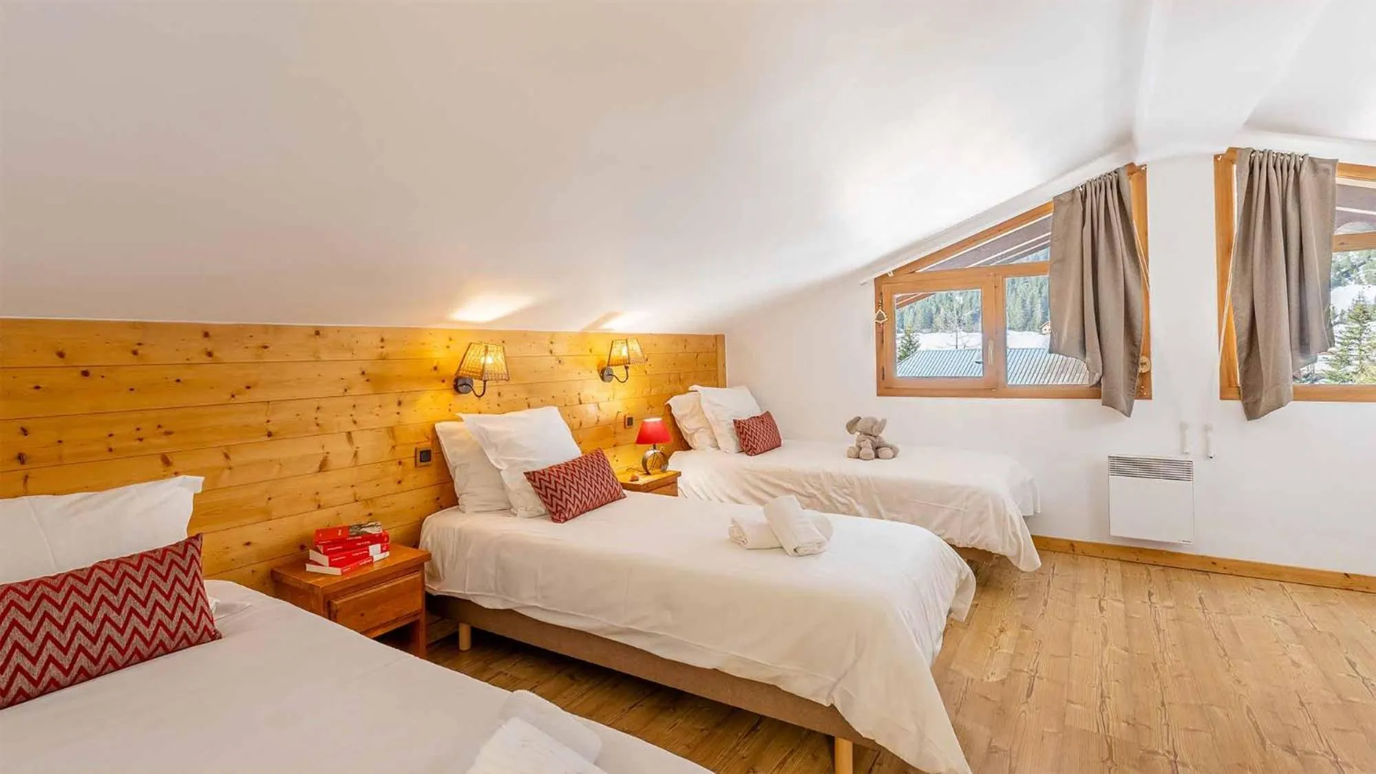 Bed in Madame Vacances Résidence Les Jardins de la Vanoise