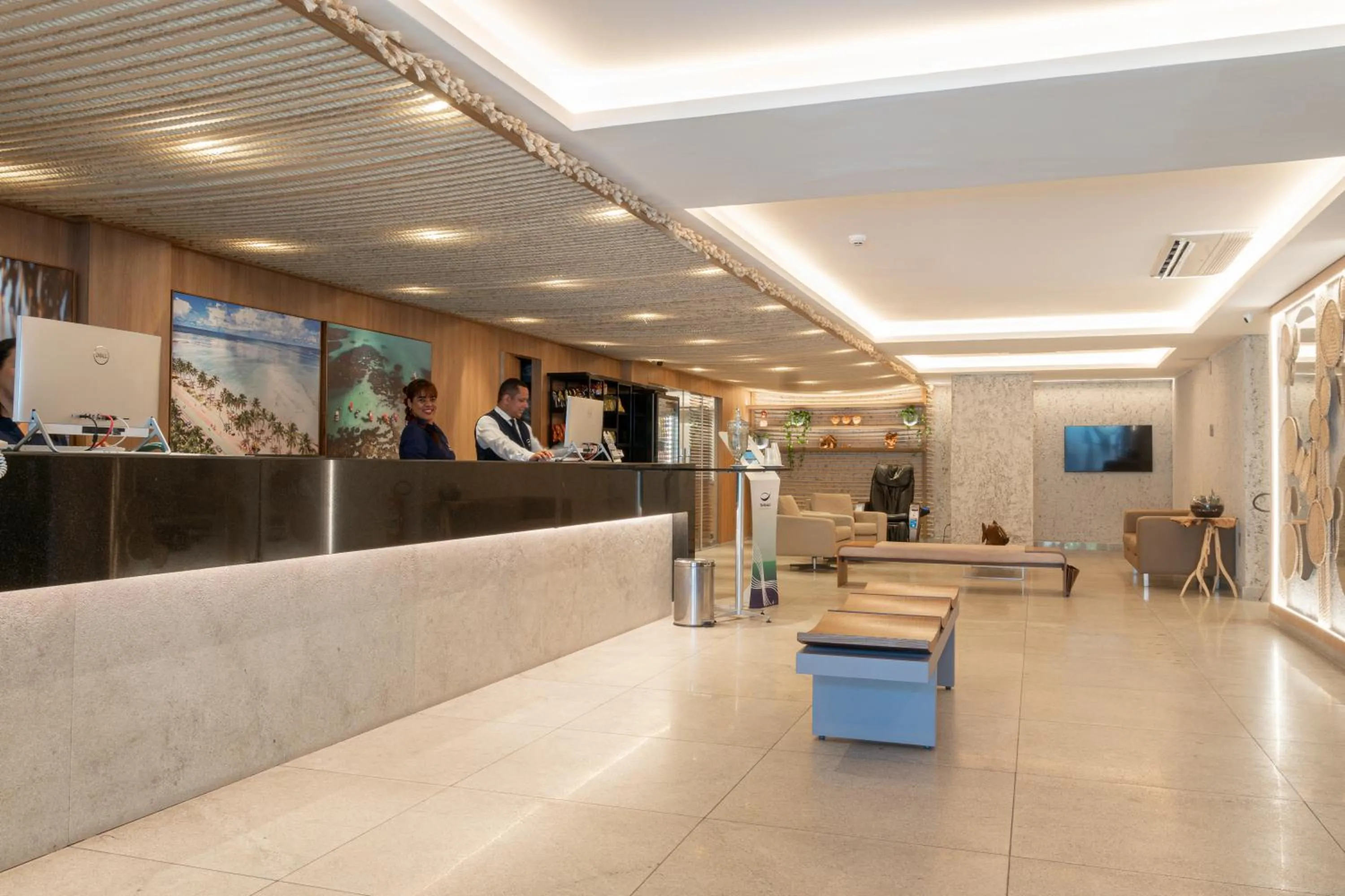 Lobby or reception in Tambaqui Praia Hotel