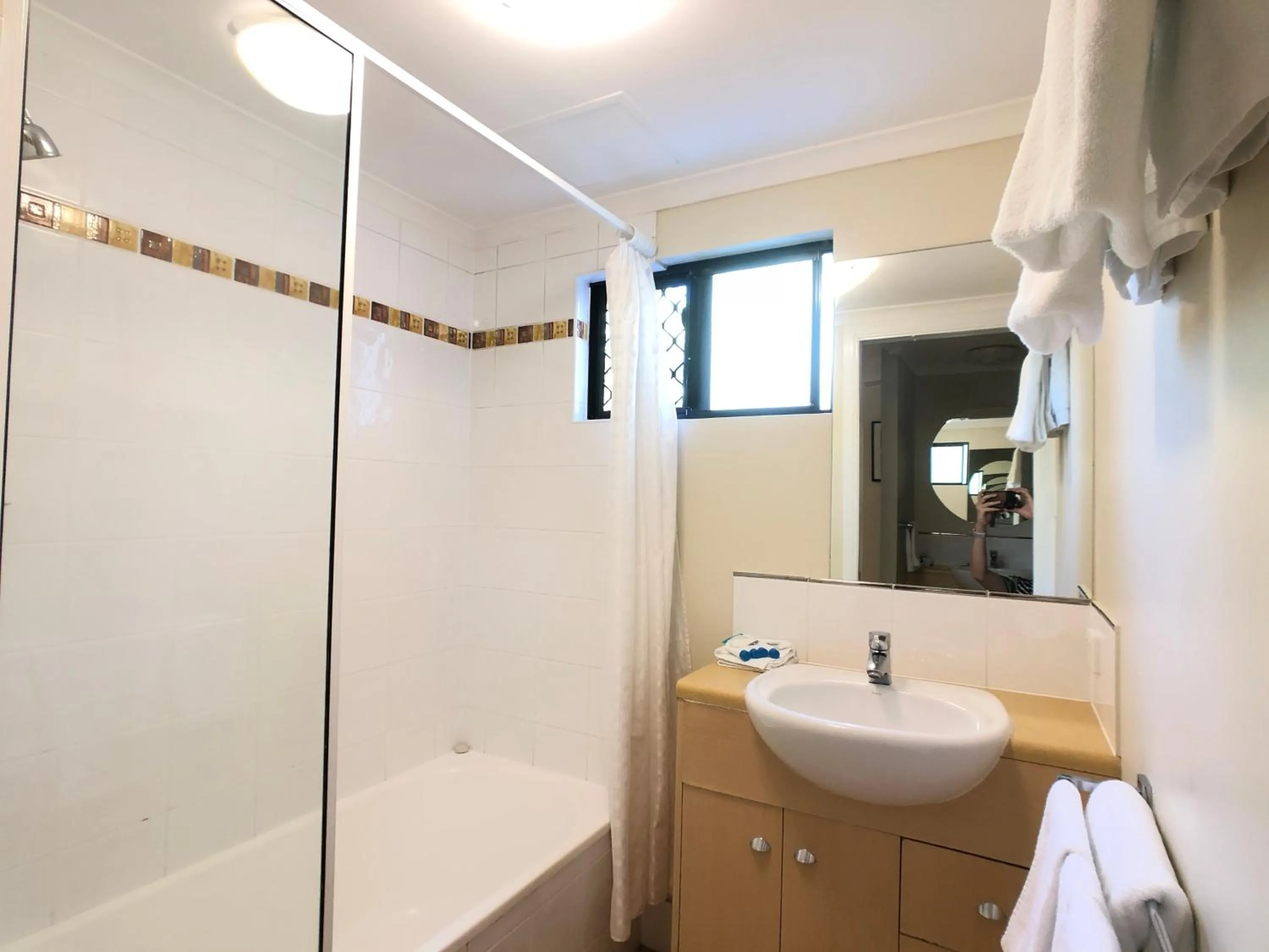 Shower in City Plaza Apartments