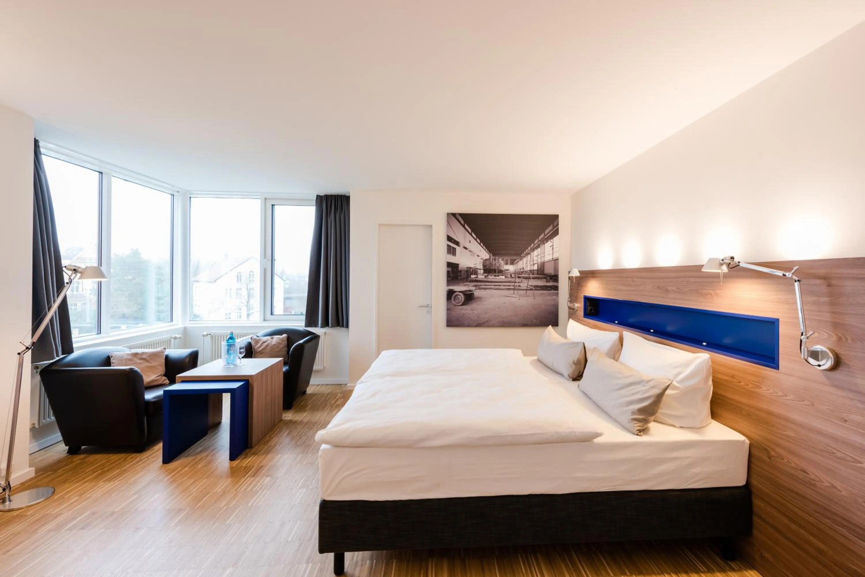 Photo of the whole room, Bed in Hotel Alte Werft
