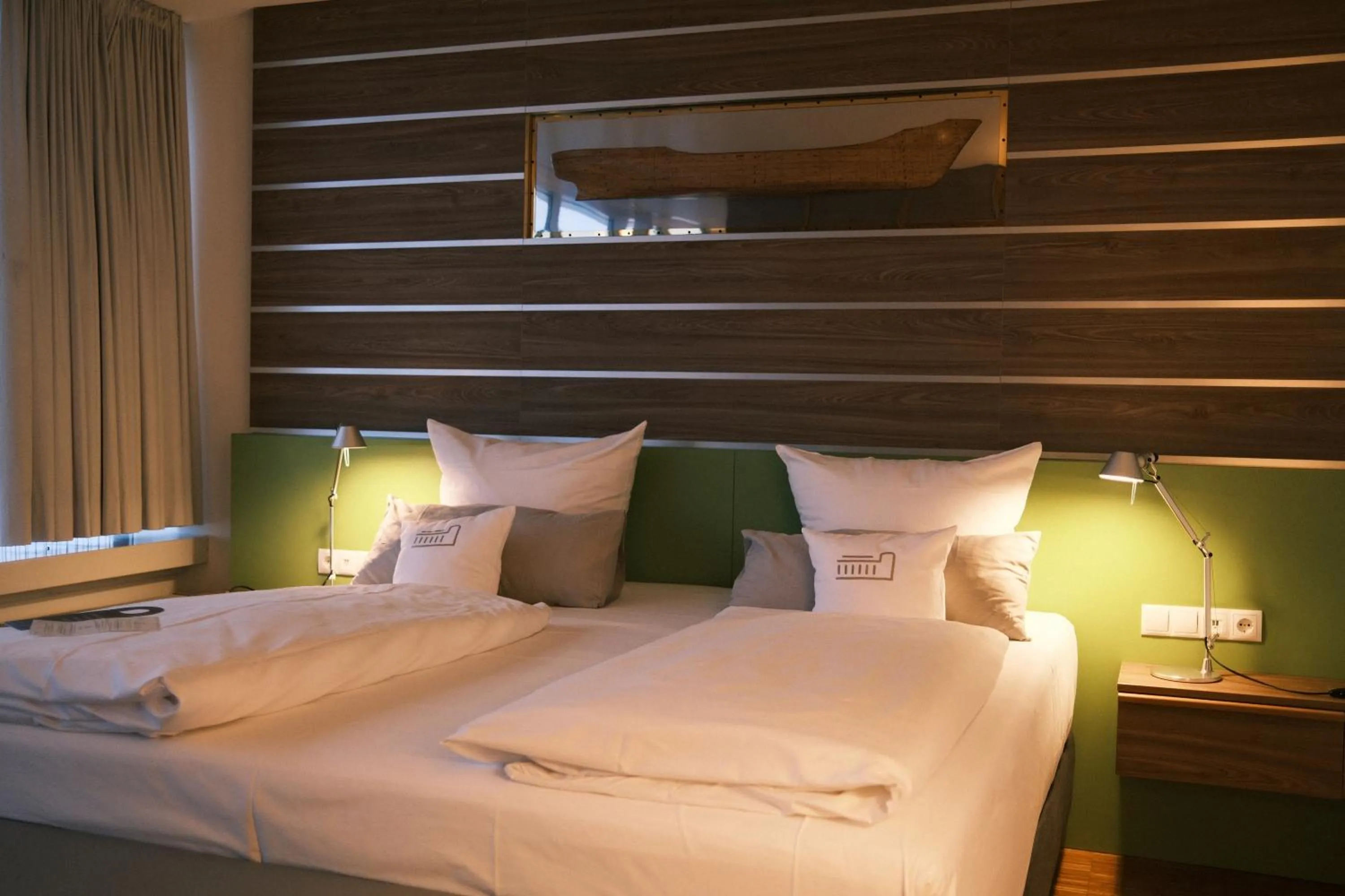 Bedroom, Bed in Hotel Alte Werft