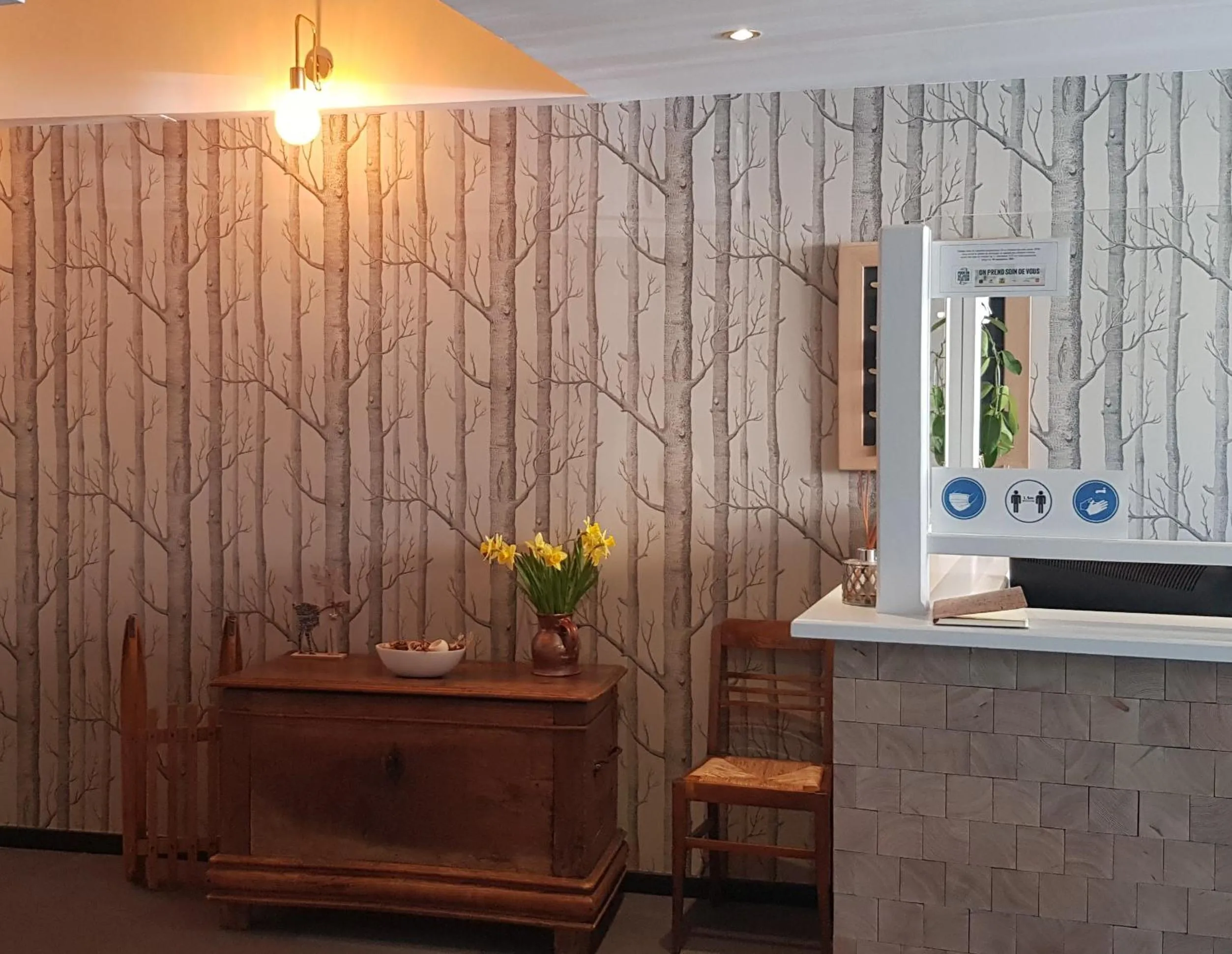 Lobby or reception in Hôtel Terminus