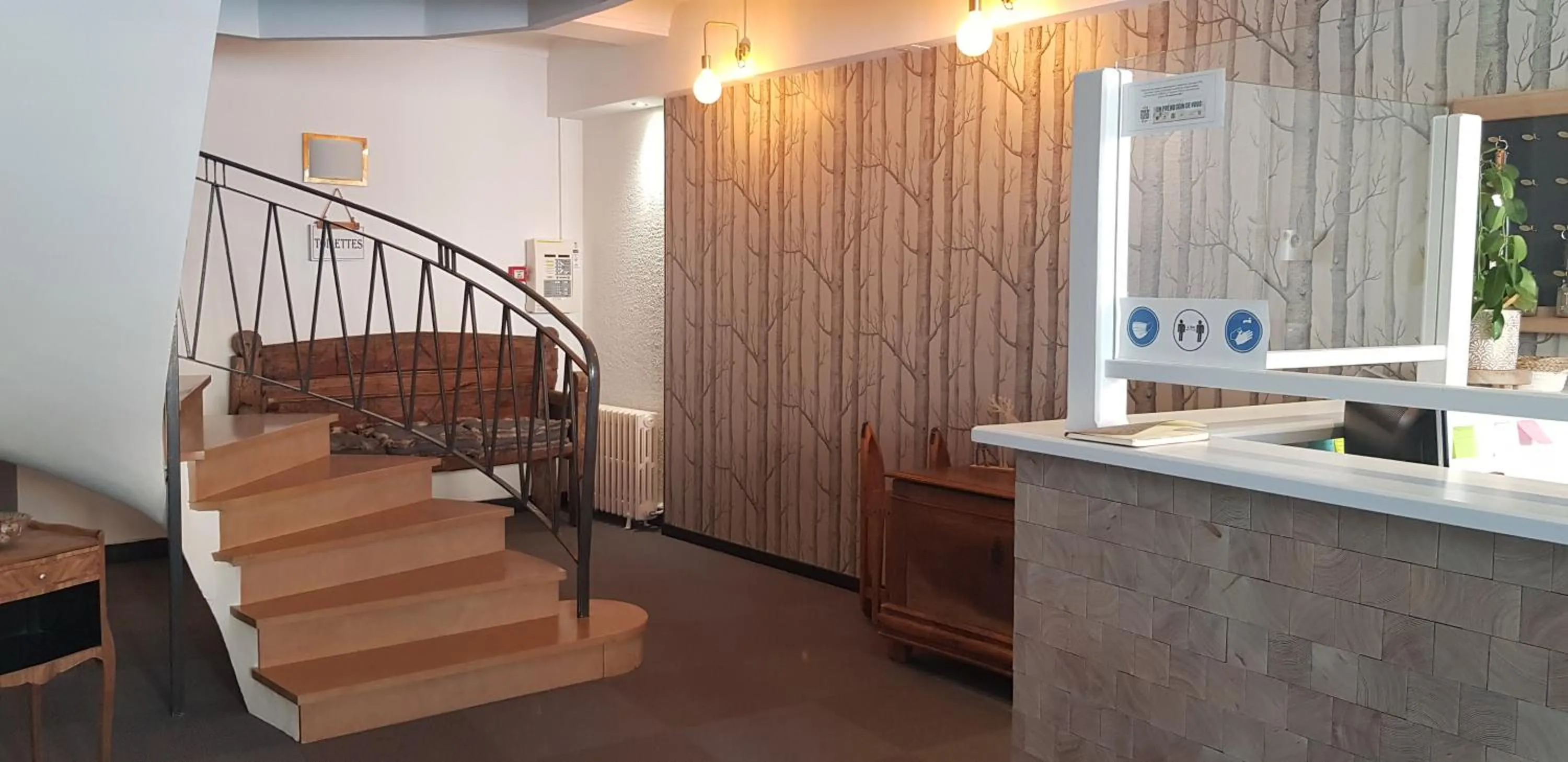 Lobby or reception in Hôtel Terminus