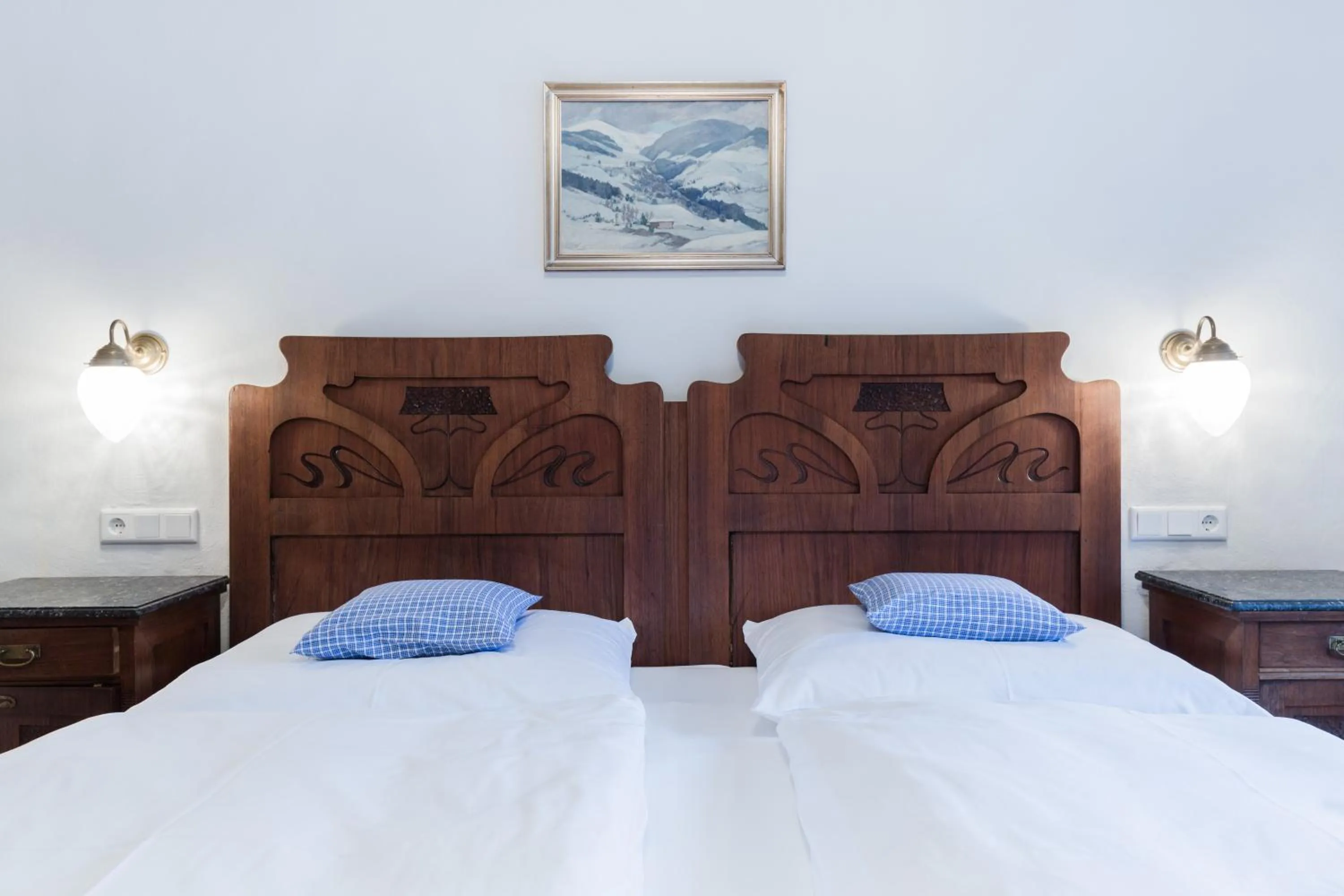 Bedroom, Bed in Gasthof Weyerhof