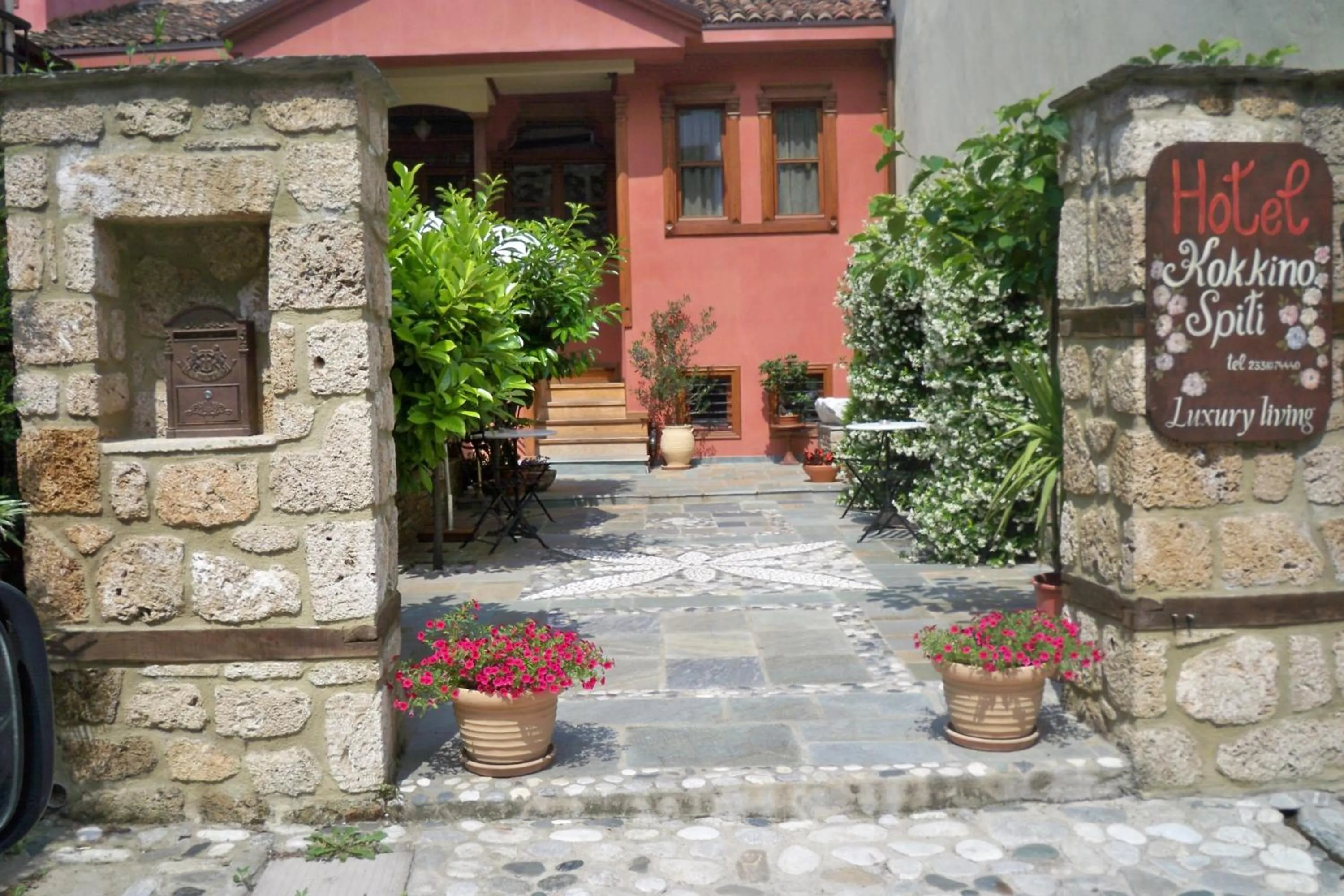 Facade/entrance in Boutique Hotel Kokkino Spiti
