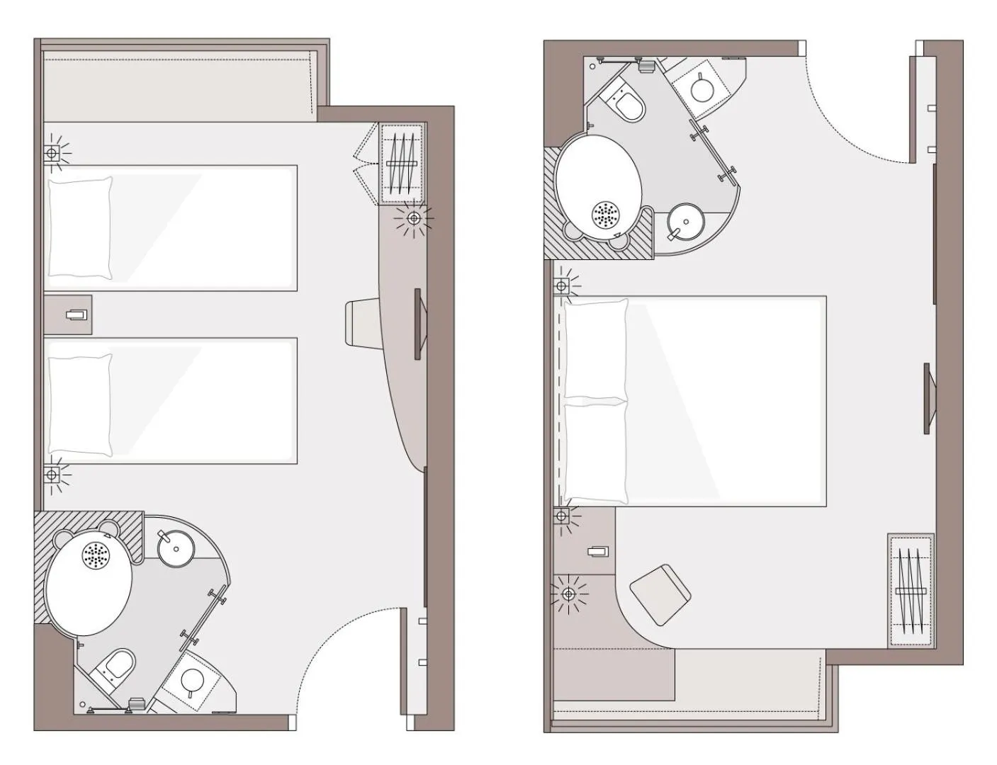 Floor plan in Dorsett Mongkok, Hong Kong