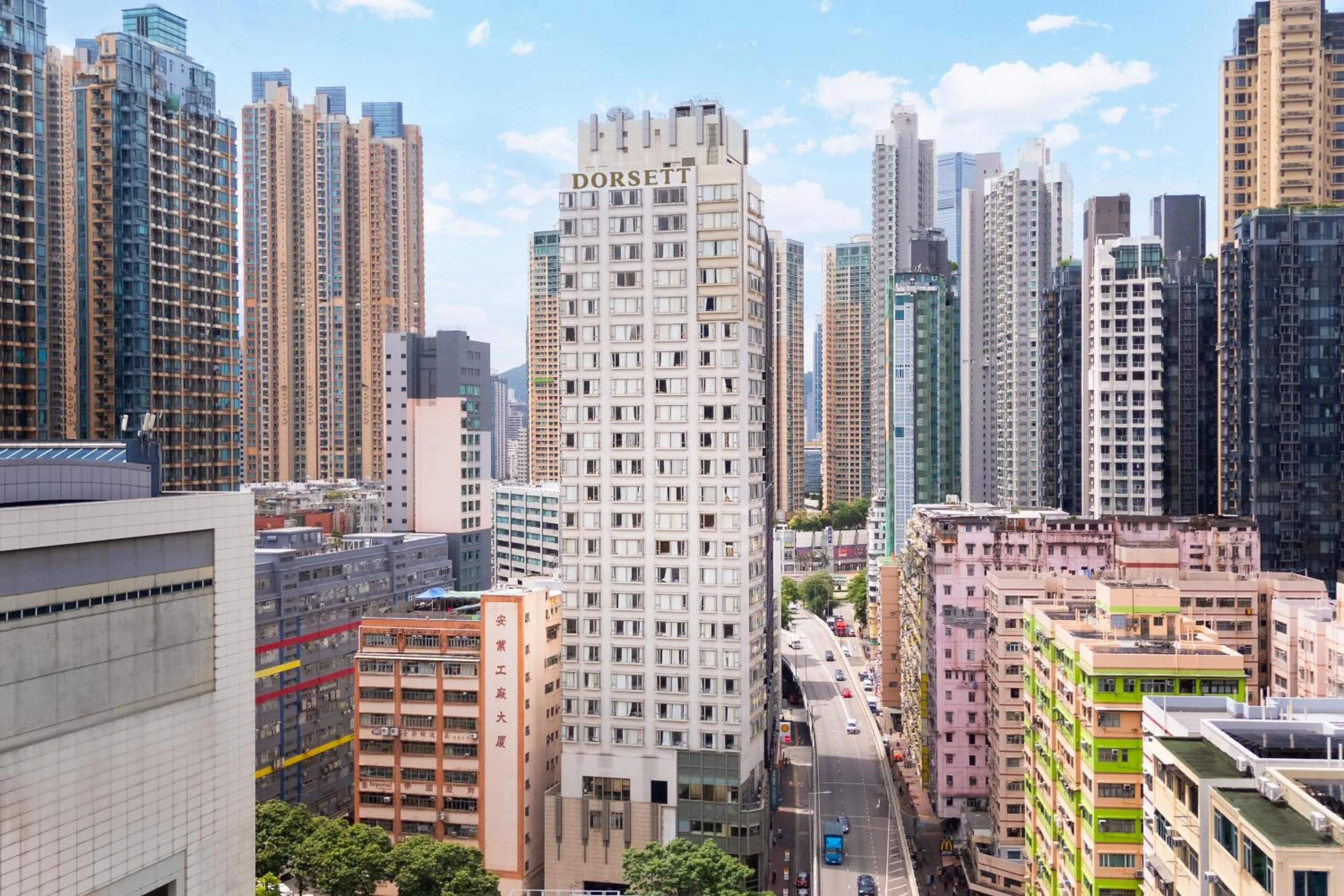Property building in Dorsett Mongkok, Hong Kong