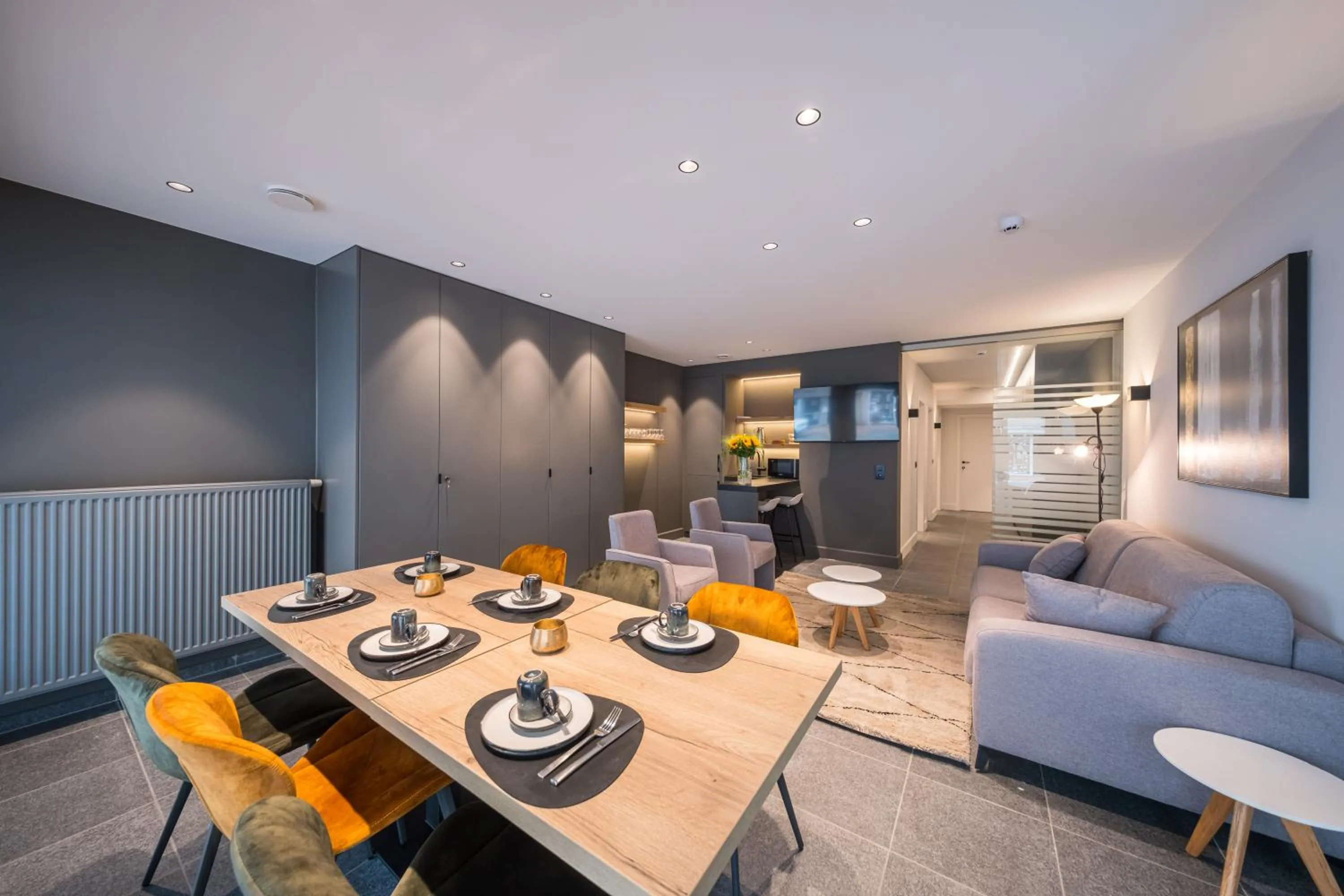 Living room in Belcasa Suitehotel