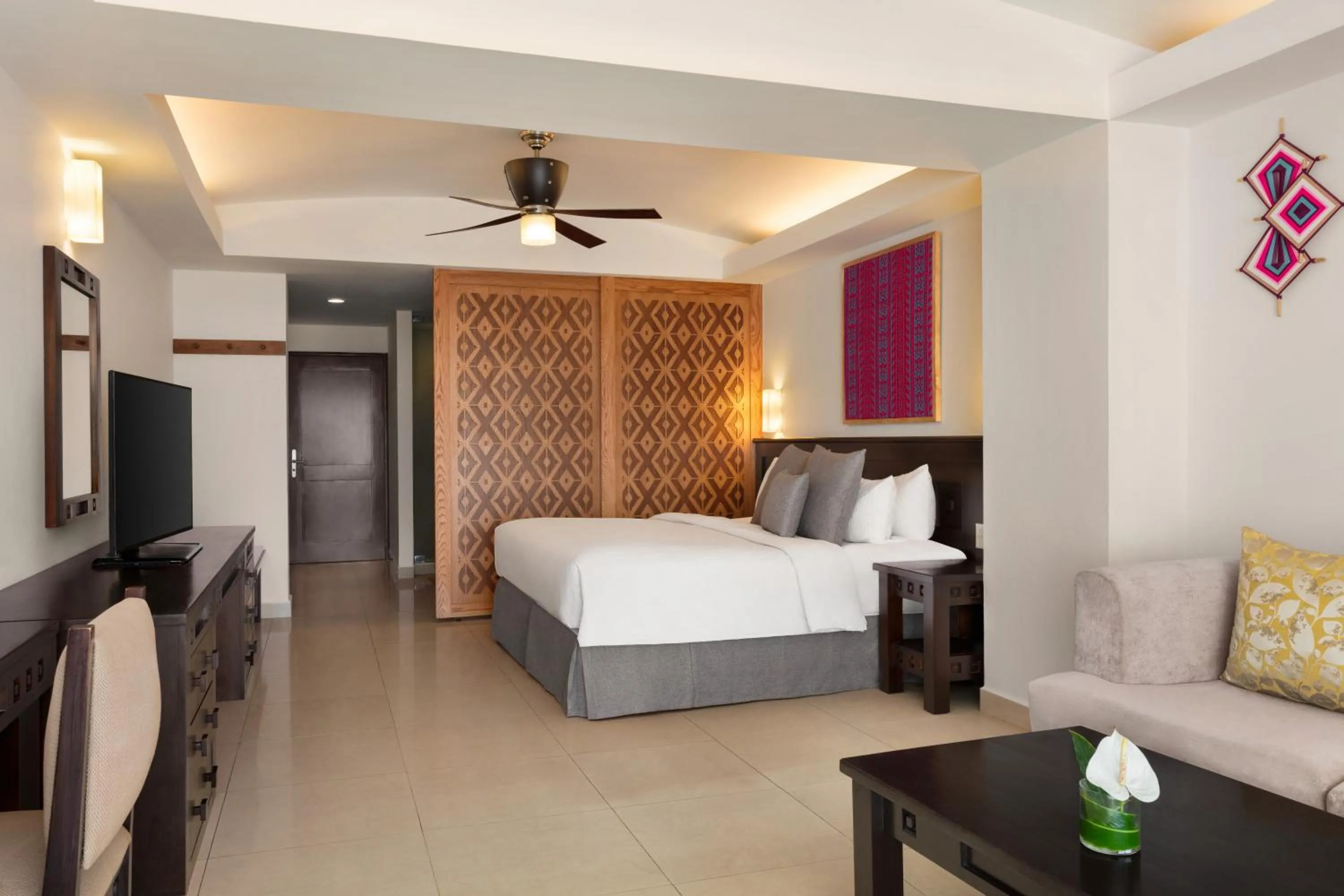 Communal lounge/ TV room, Bed in Fiesta Americana Riviera Nayarit Resort All Inclusive & Spa