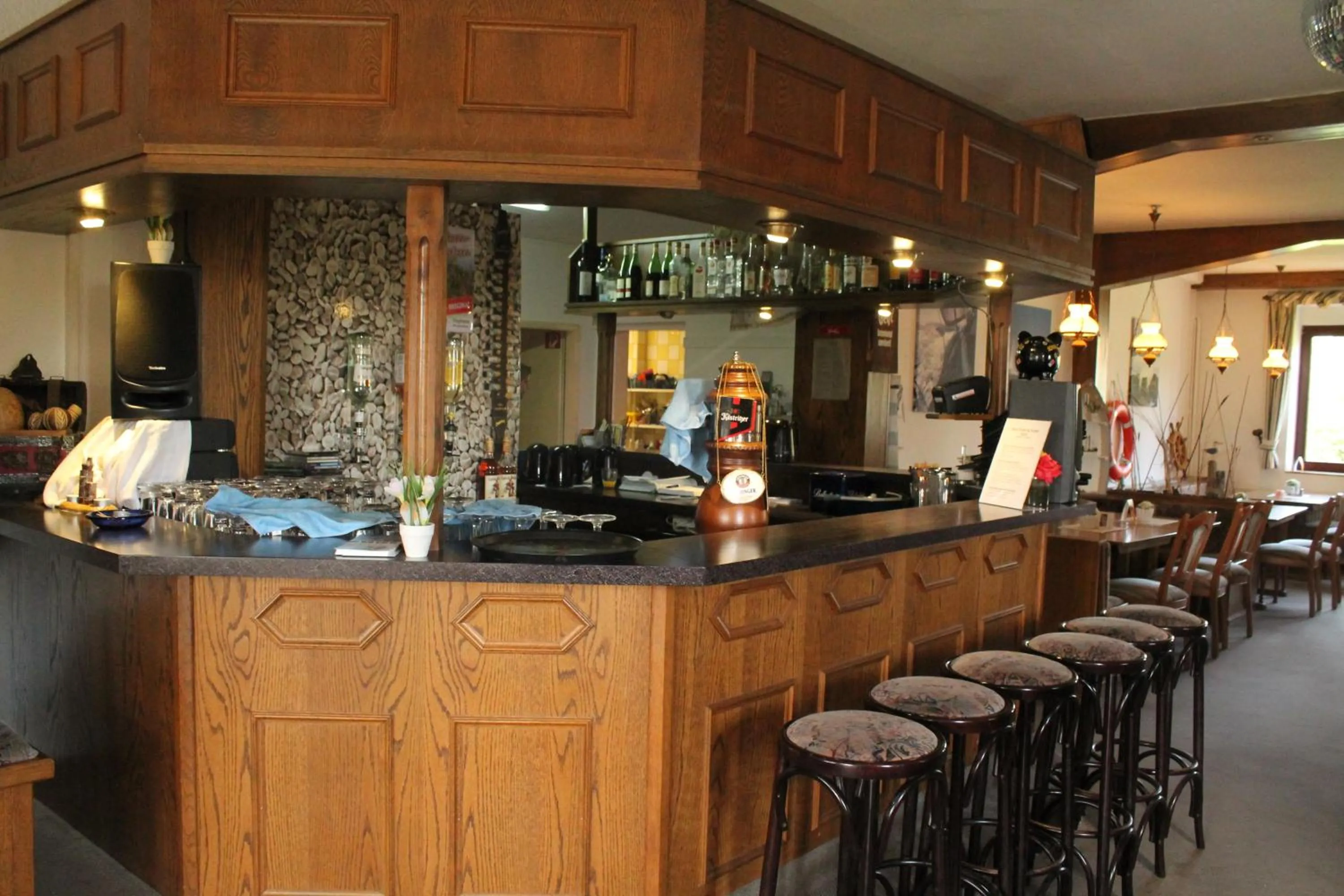 Lounge or bar in Strand-Hotel Lobbe