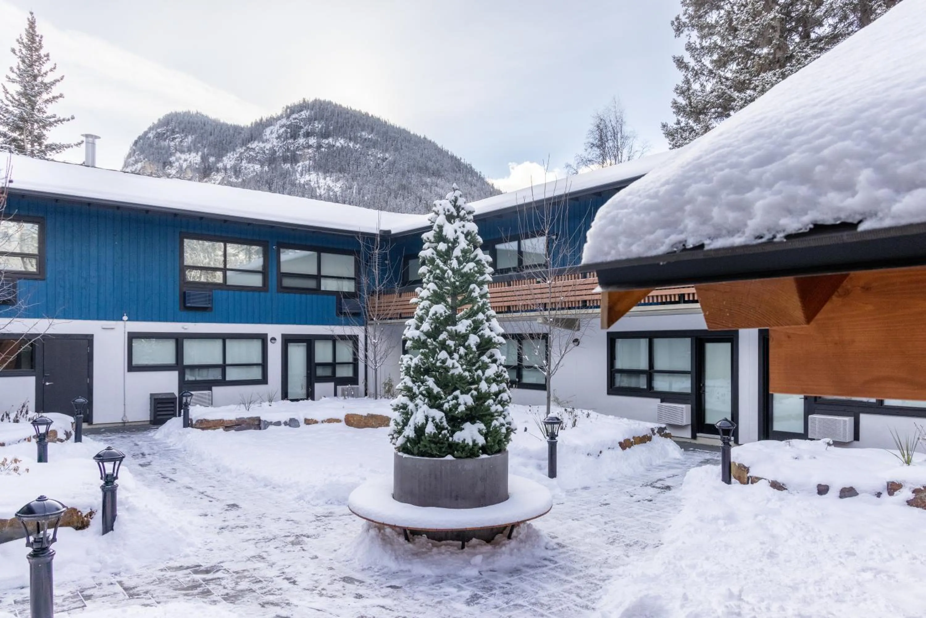 Inner courtyard view in The Dorothy Motel