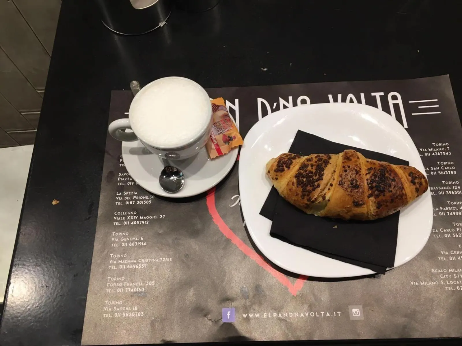 Italian breakfast in Porta Marina