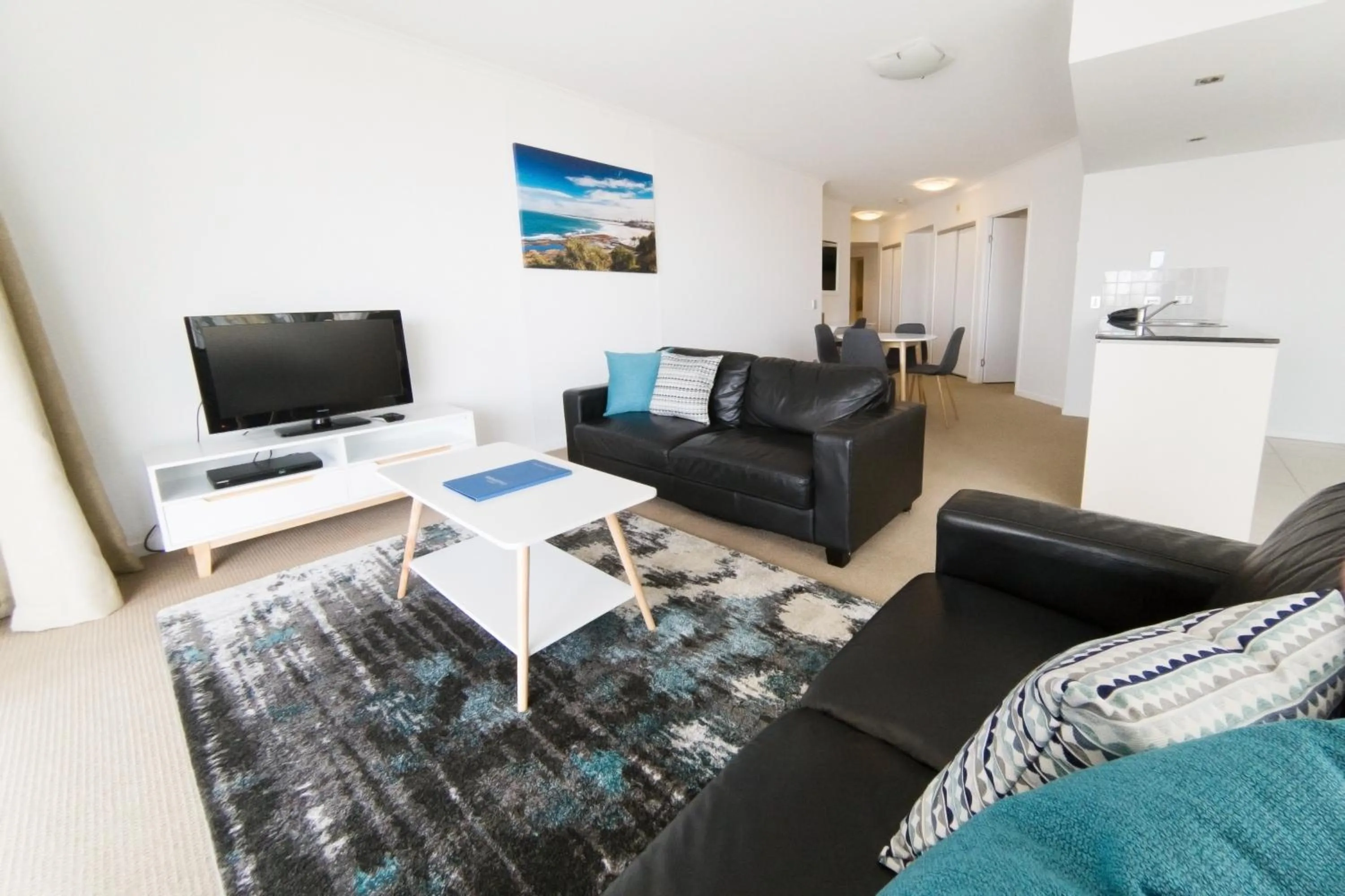 Communal lounge/ TV room in Ocean Views Resort Caloundra