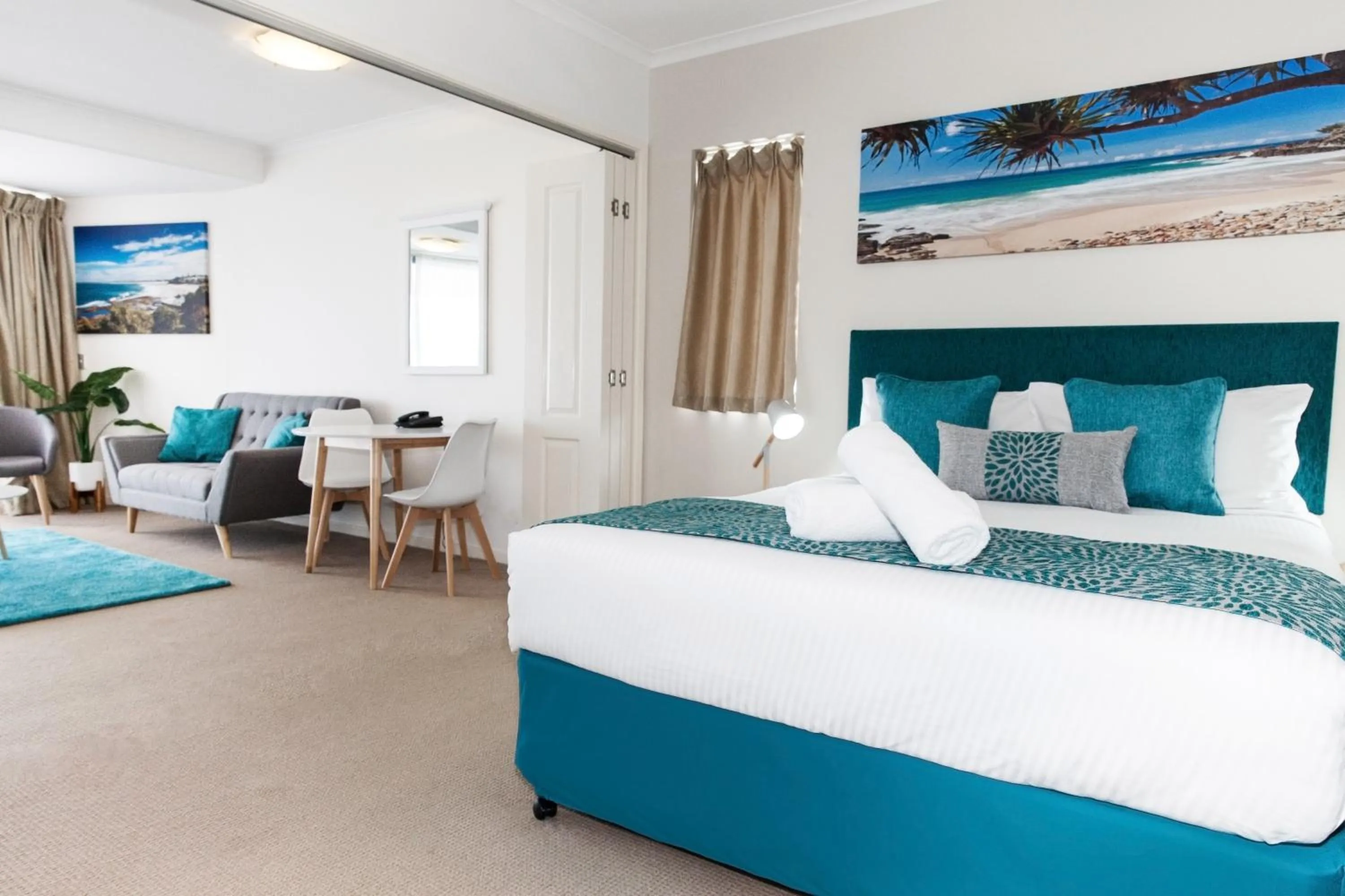 Bed in Ocean Views Resort Caloundra