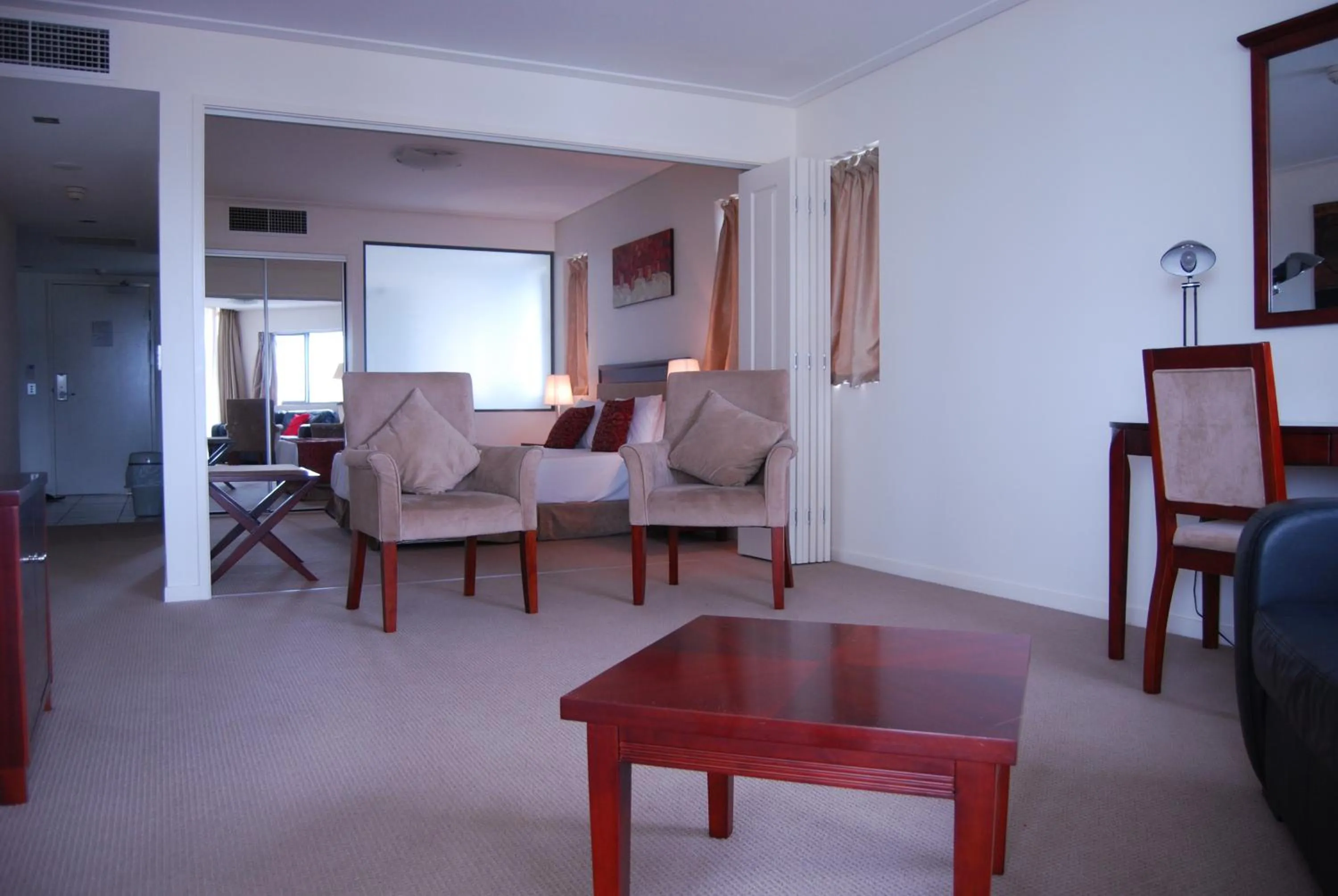 Seating area in Ocean Views Resort Caloundra