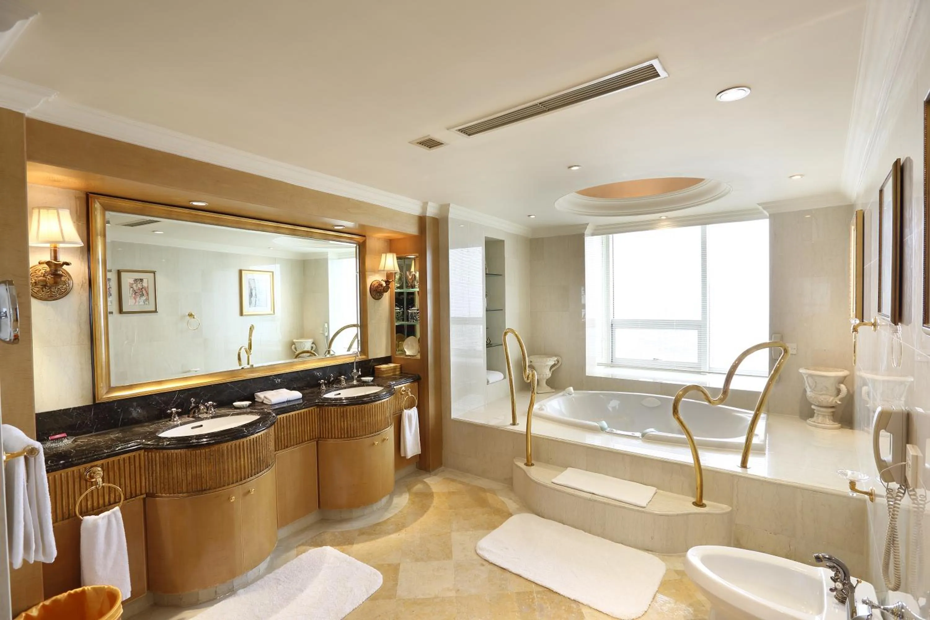 Bathroom in Crowne Plaza Qingdao by IHG