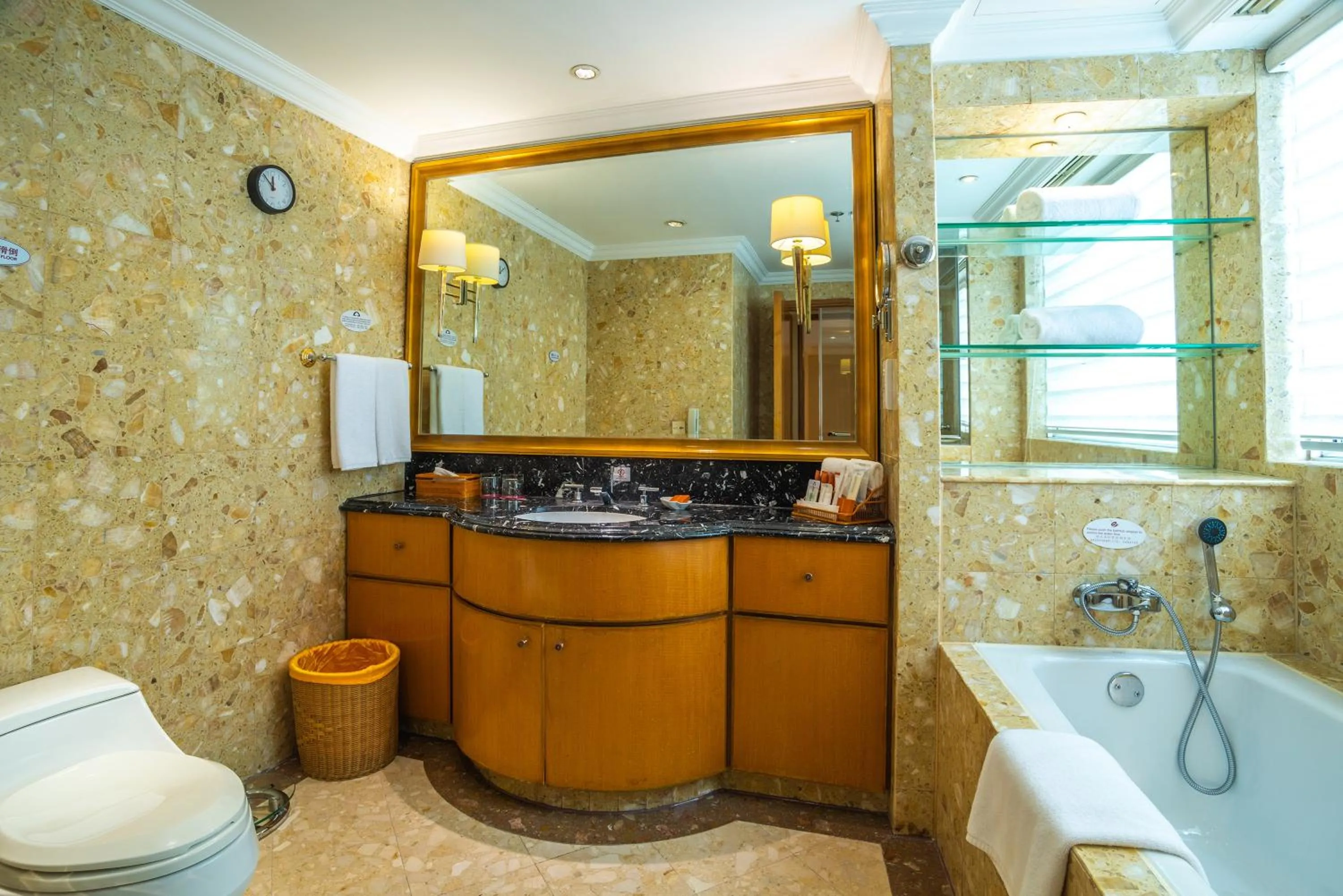 Bathroom in Crowne Plaza Qingdao by IHG