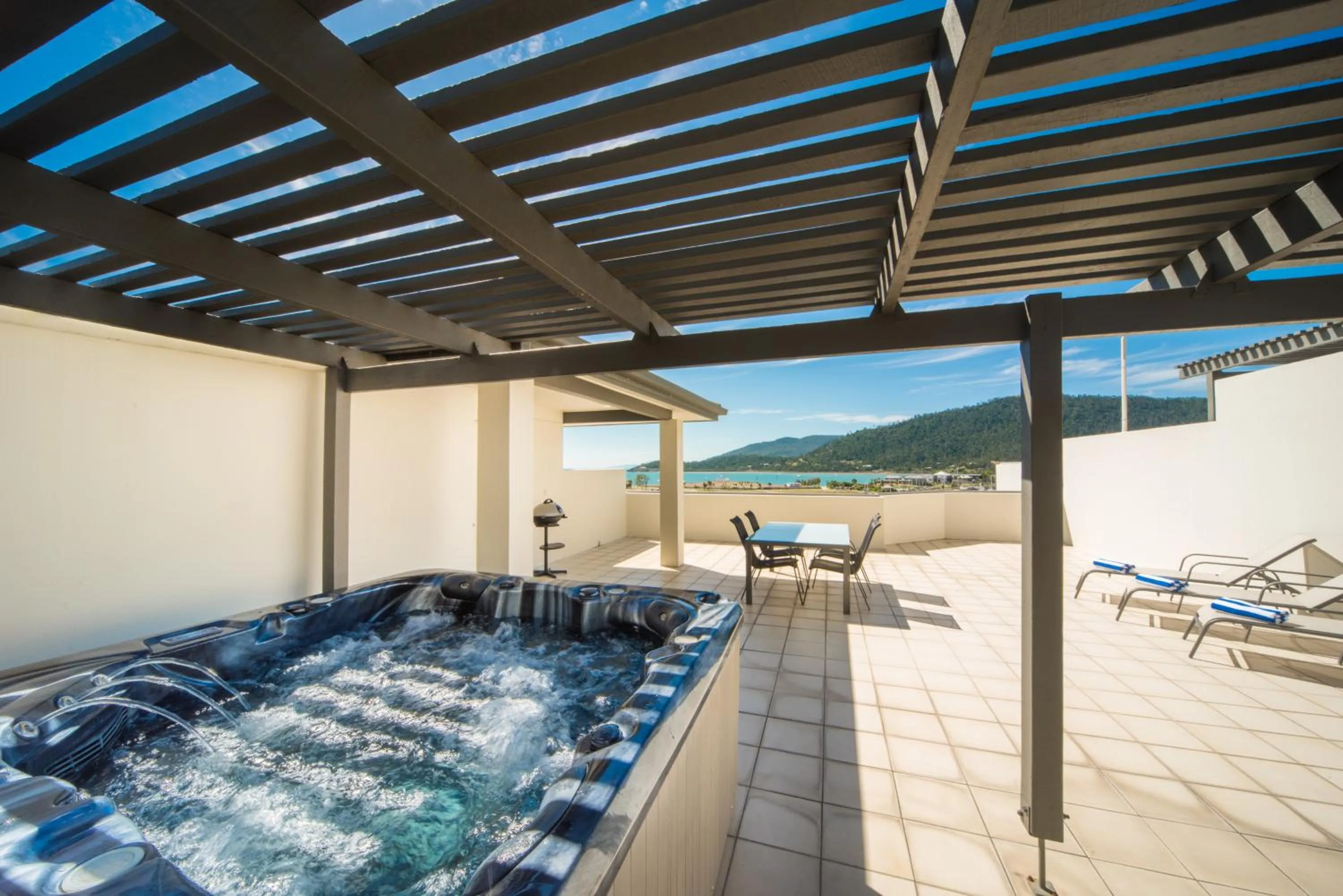 Patio in Portside Whitsunday Luxury Holiday Apartments