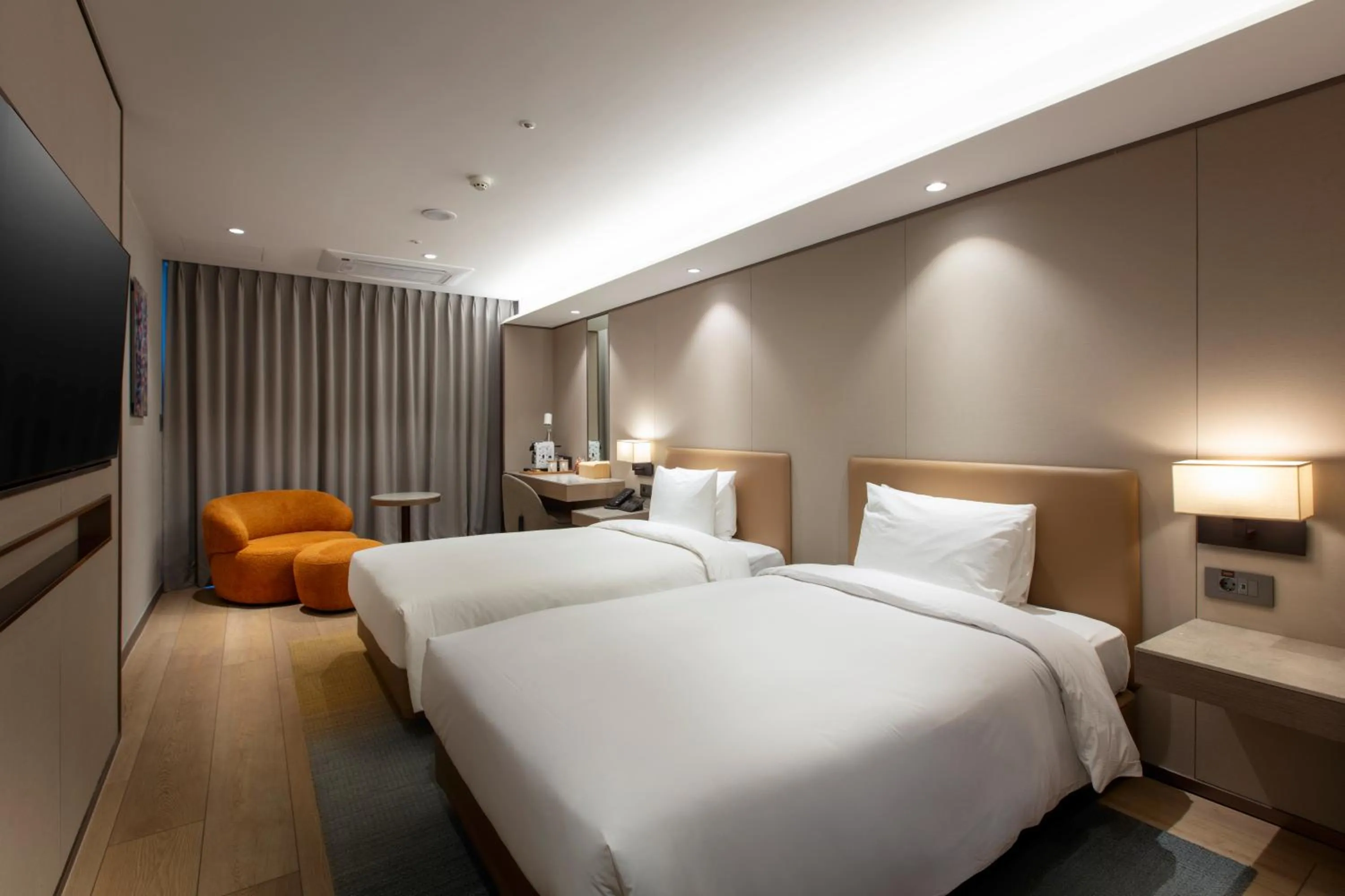 Bed in Hotel PJ Myeongdong