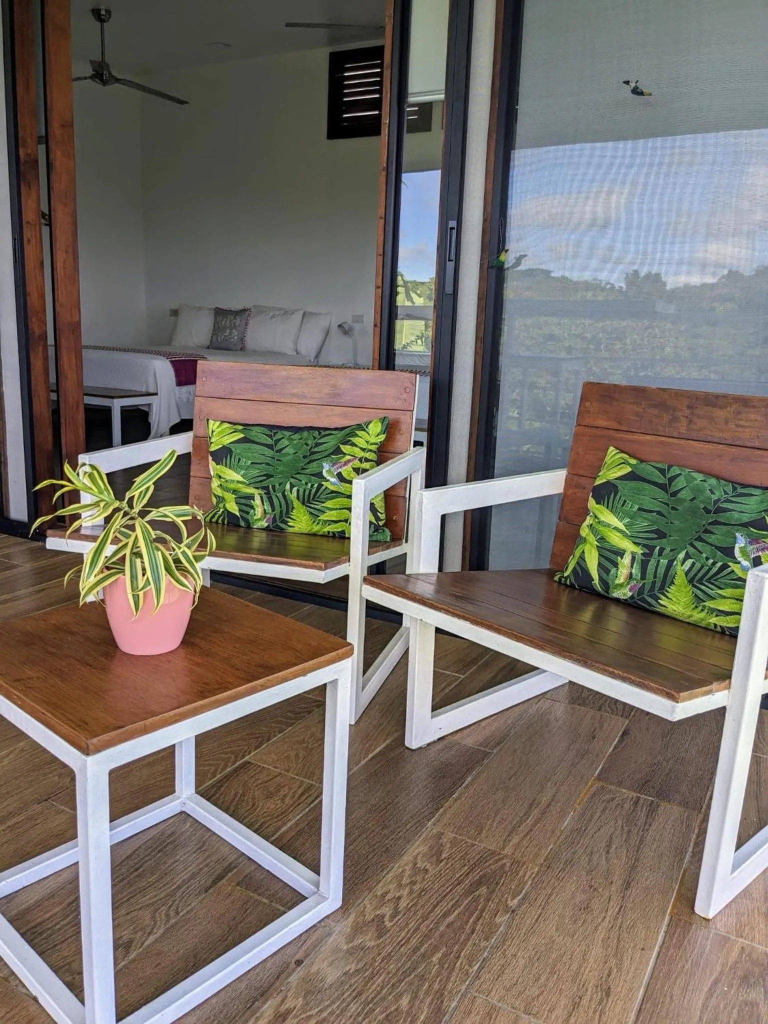 Balcony/Terrace in Rancho Capulin B&B