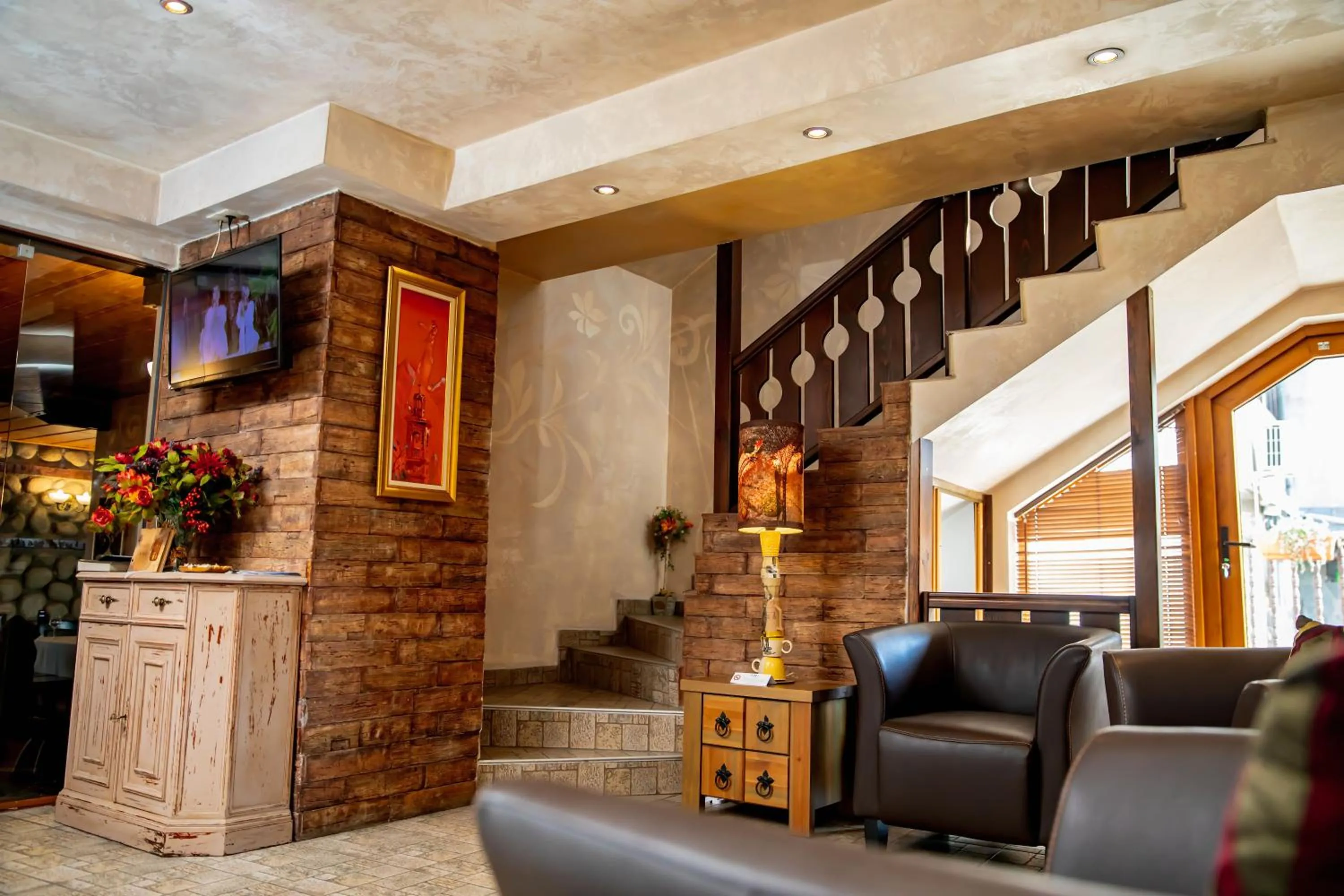 Living room in Velinov Boutique Hotel with Free Shuttle