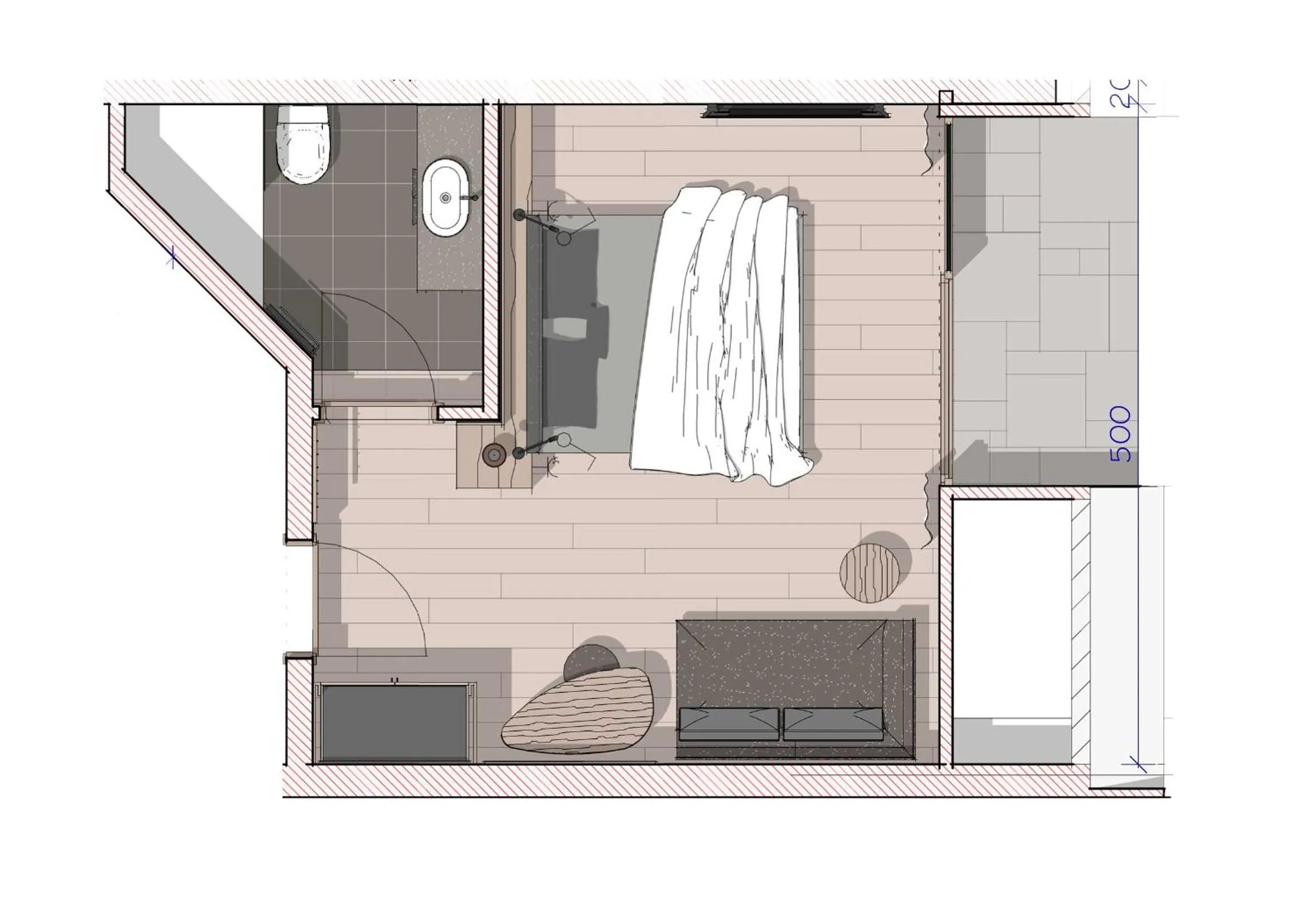 Photo of the whole room in Hotel Bergland